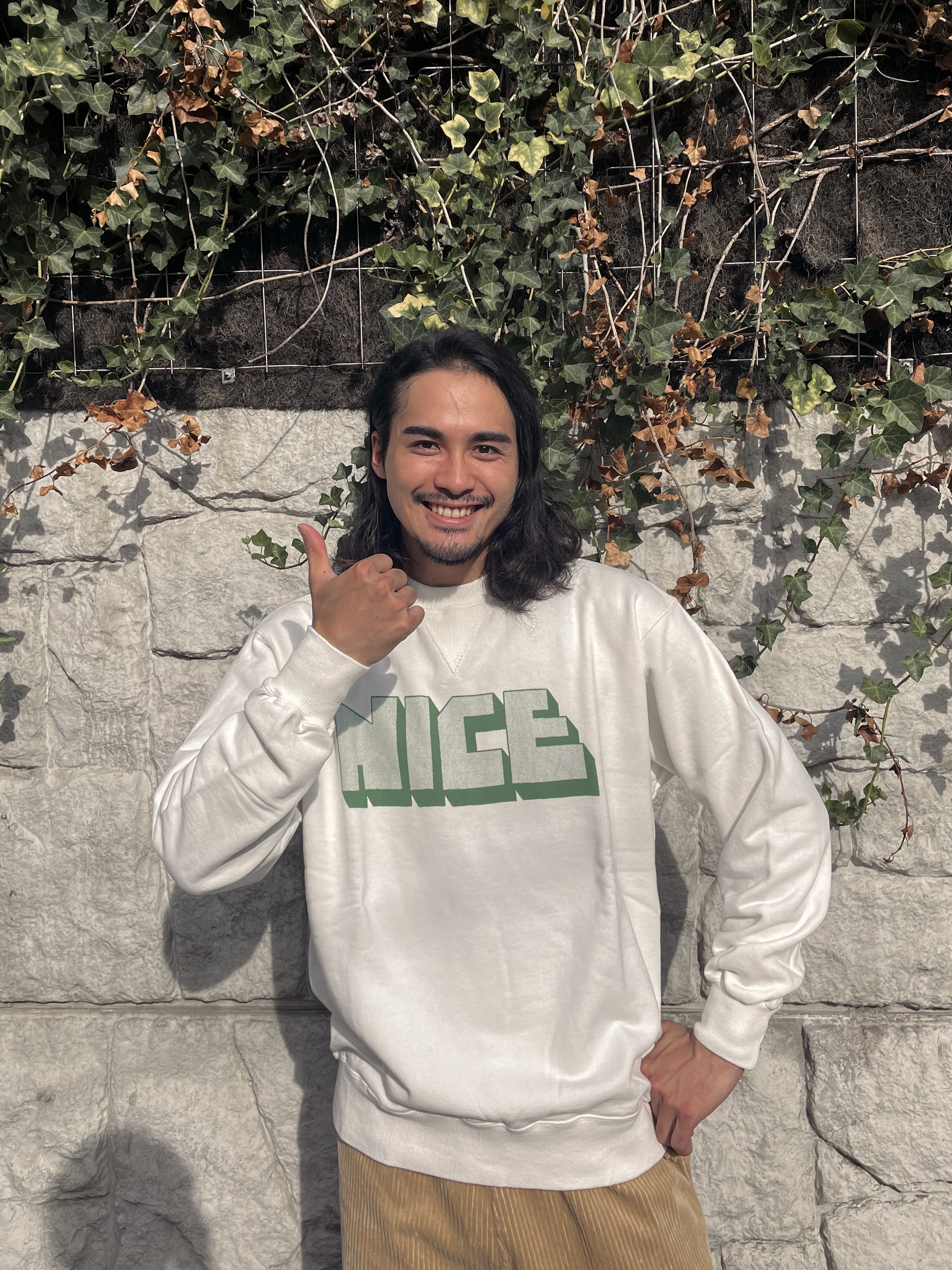 "NICE" クラシッククルースウェット