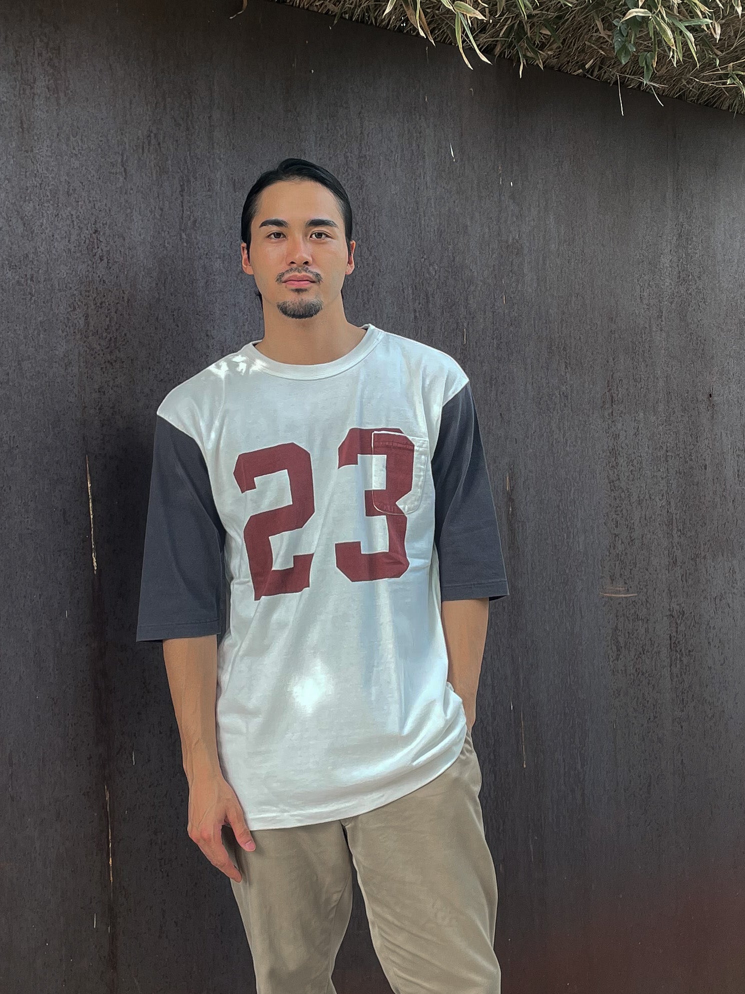 "No.23" ルーズフィットリサイクルコットンTee