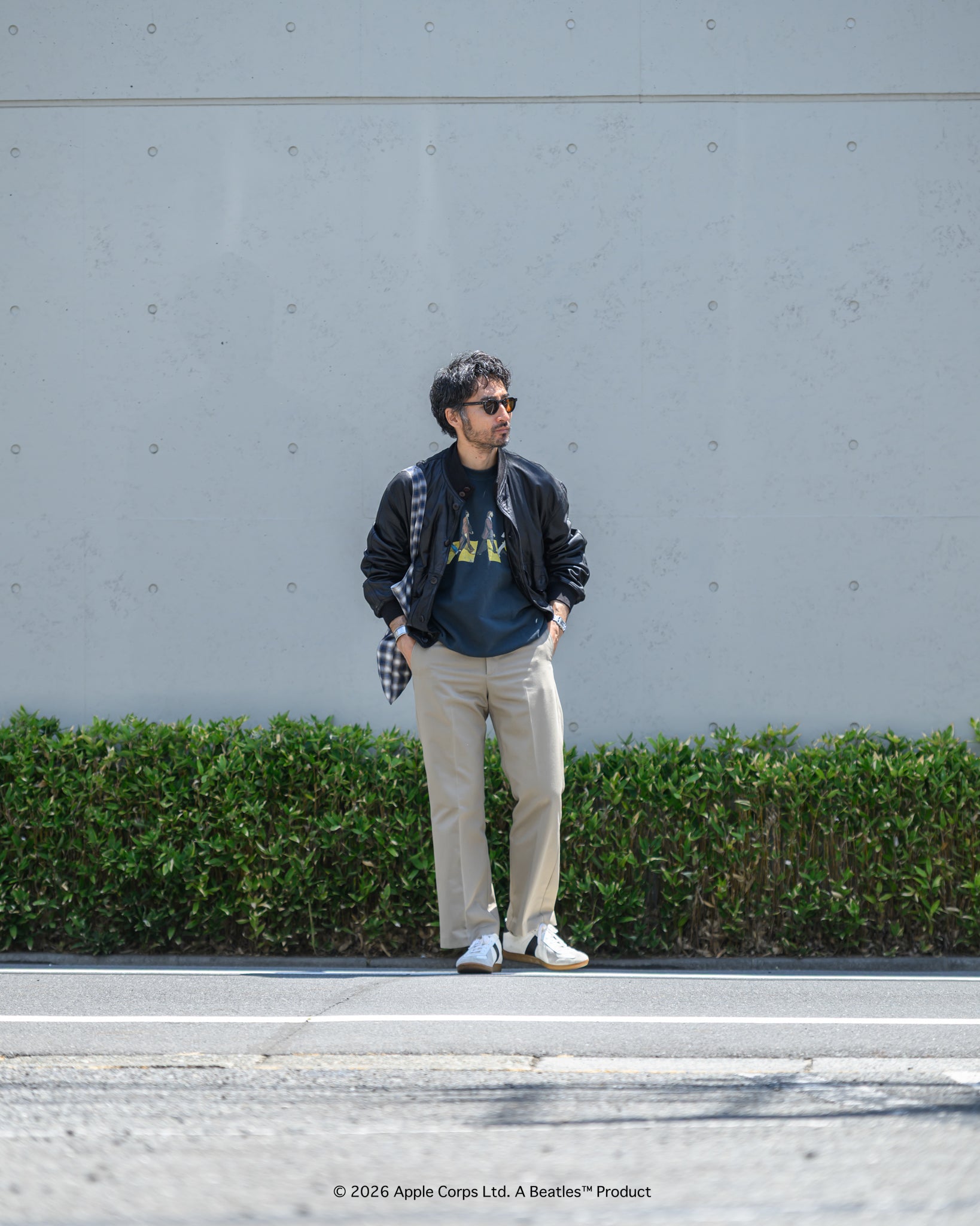 予約商品【THE BEATLES×free rage】Last Recording Raglan Crew Sweat