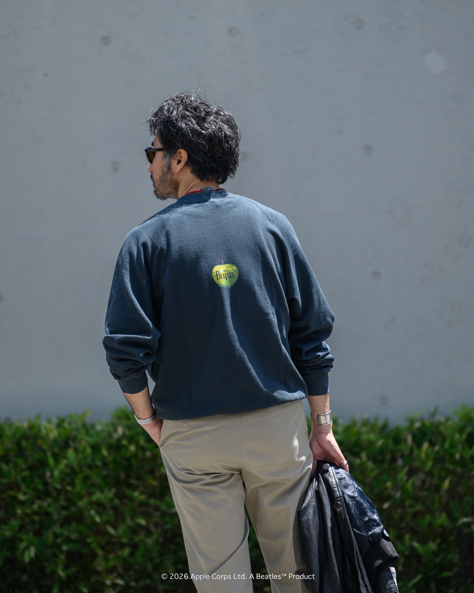 予約商品【THE BEATLES×free rage】Last Recording Raglan Crew Sweat