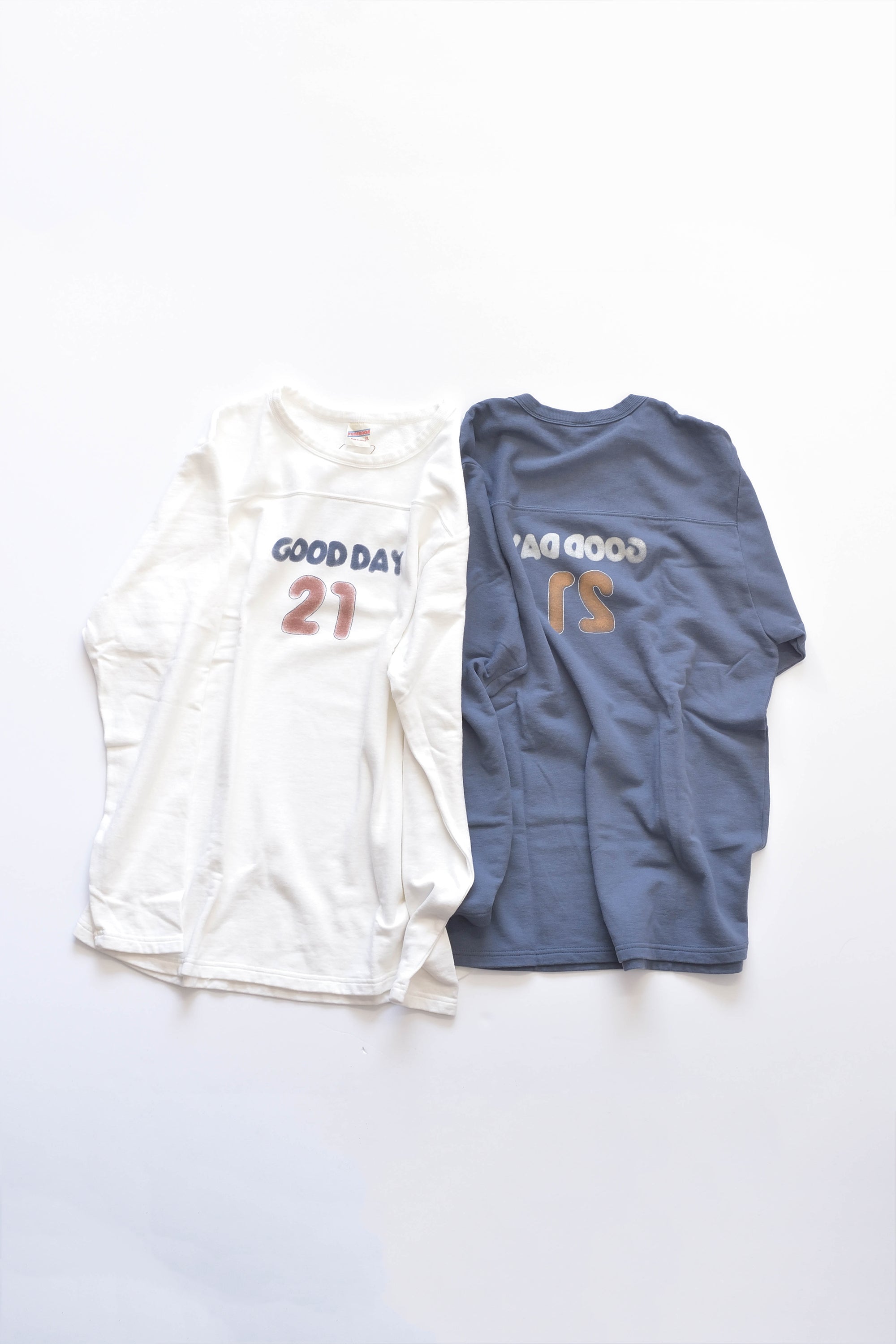 "GOOD DAY" ミニ裏毛フットボールスウェット