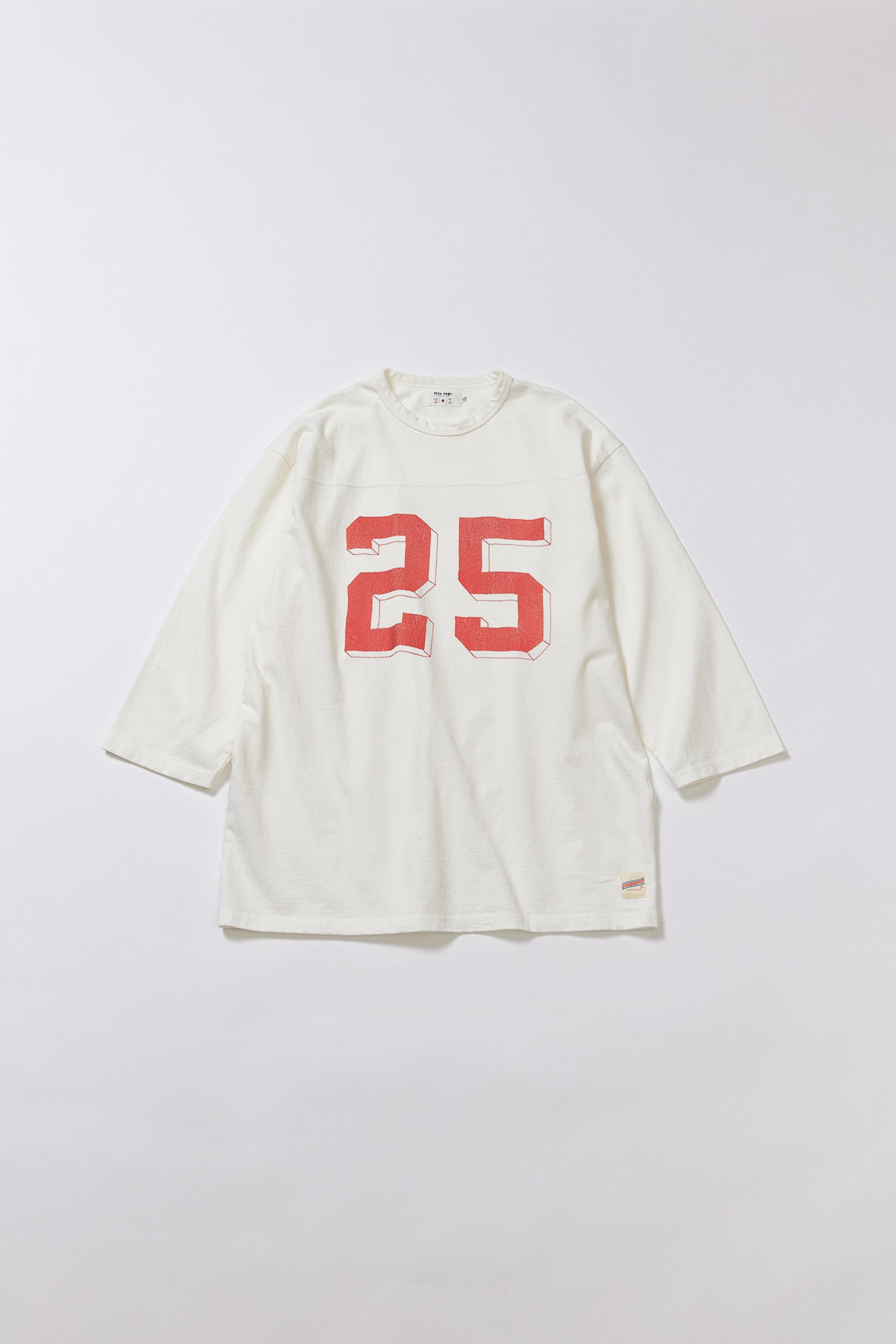 "No.25" フットボール七分袖Tee