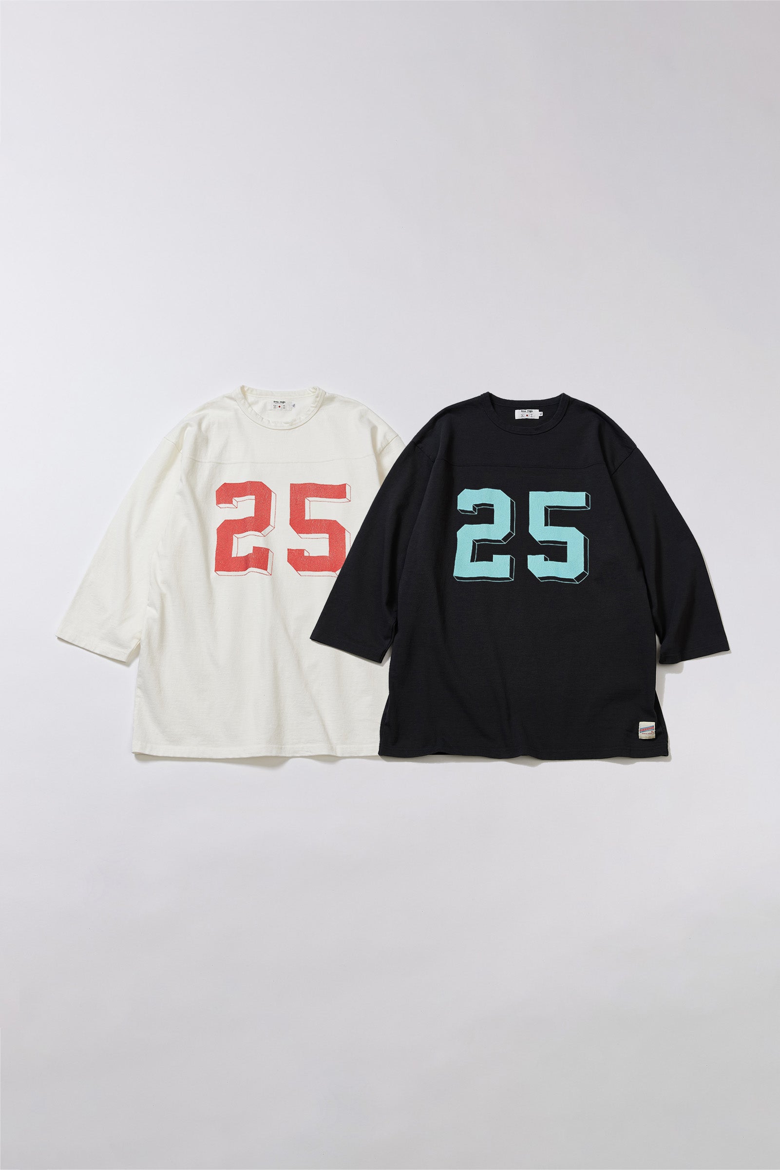 "No.25" フットボール七分袖Tee