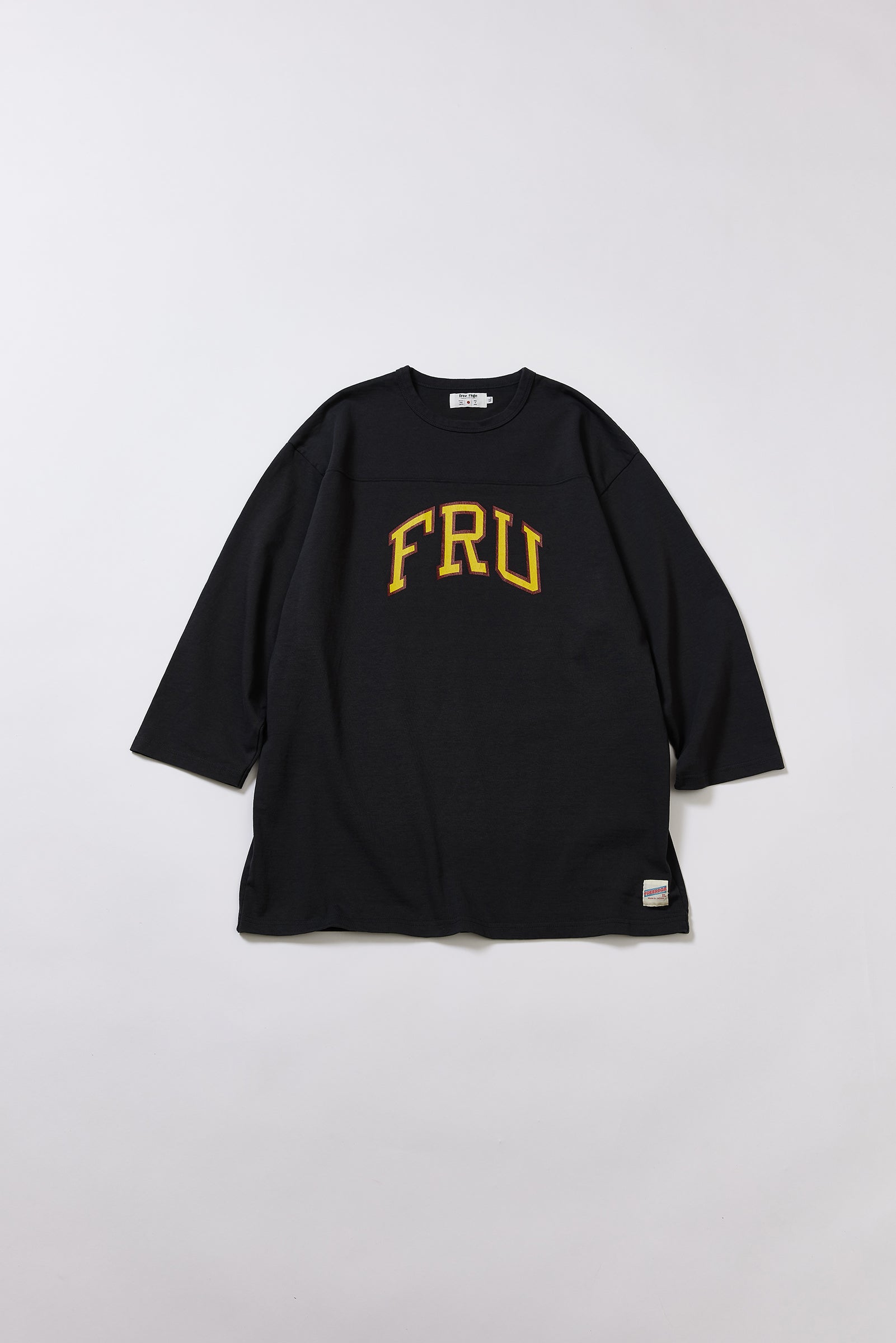 &quot;FRU&quot; フットボール七分袖Tee