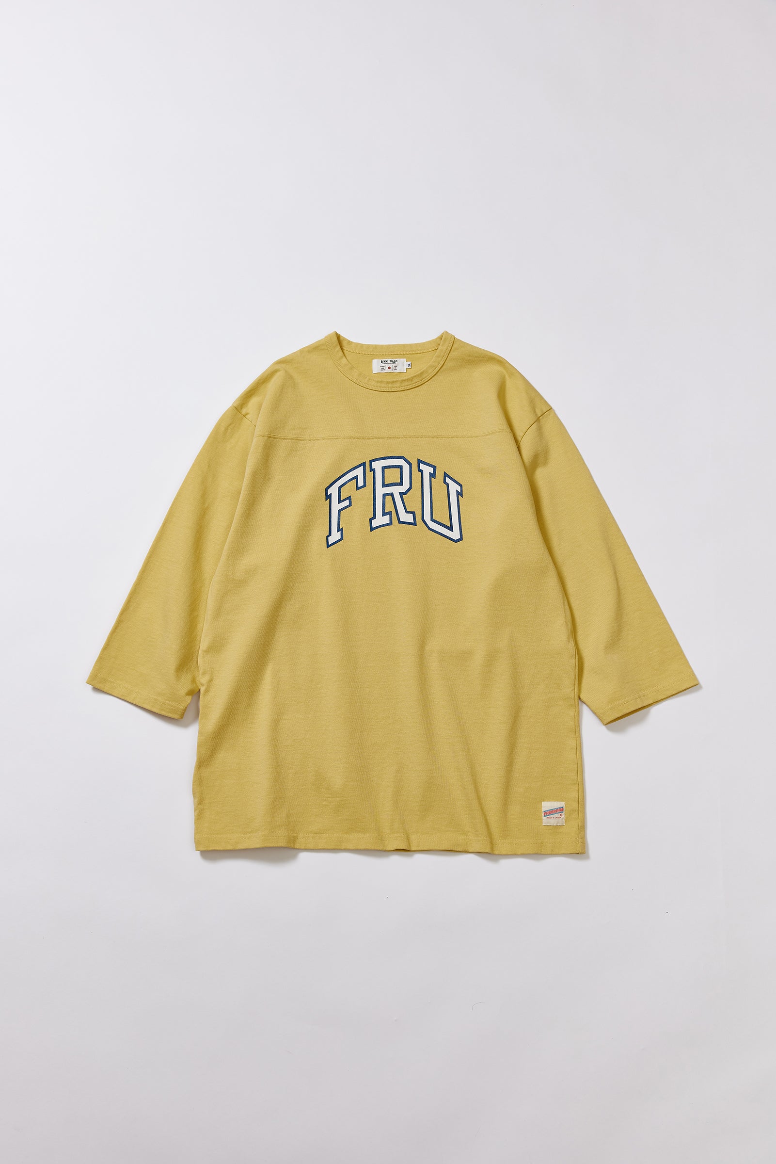 "FRU" フットボール七分袖Tee
