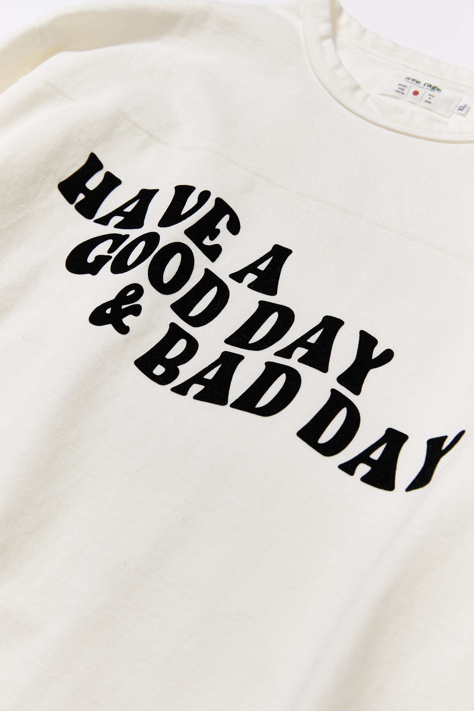 &quot;HAVE A GOOD DAY &amp; BAD DAY&quot;  フットボール七分袖Tee