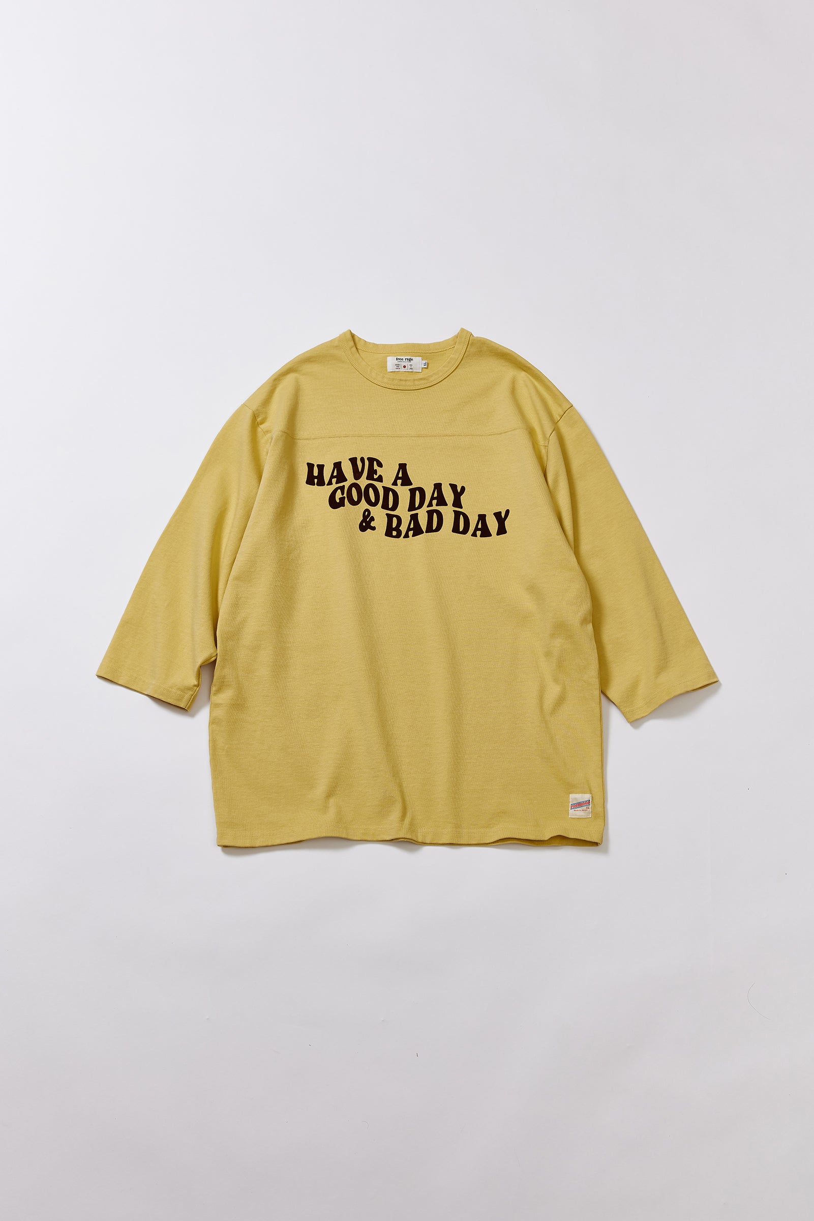"HAVE A GOOD DAY & BAD DAY" フットボール七分袖Tee