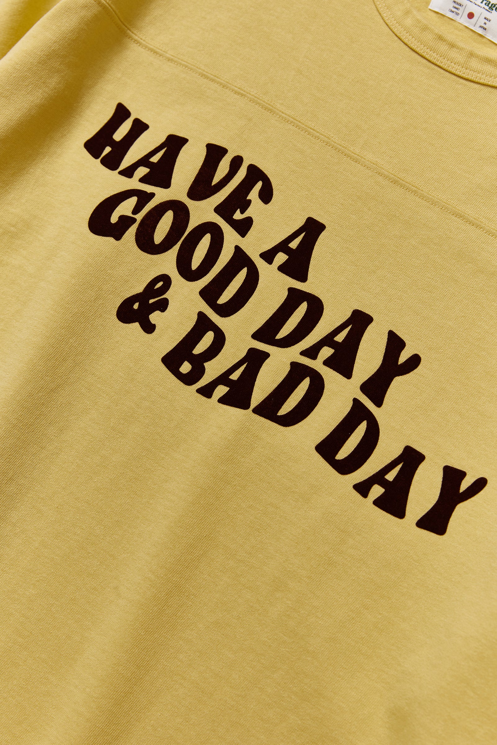 &quot;HAVE A GOOD DAY &amp; BAD DAY&quot;  フットボール七分袖Tee