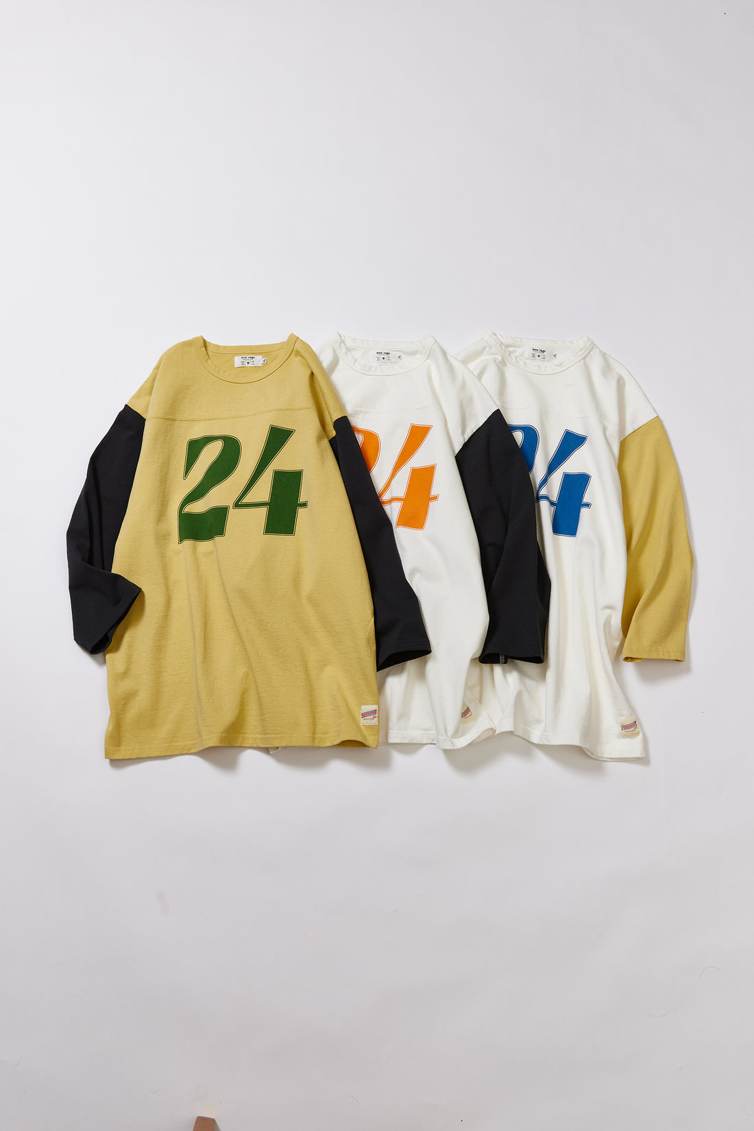 "24" フットボール七分袖Tee