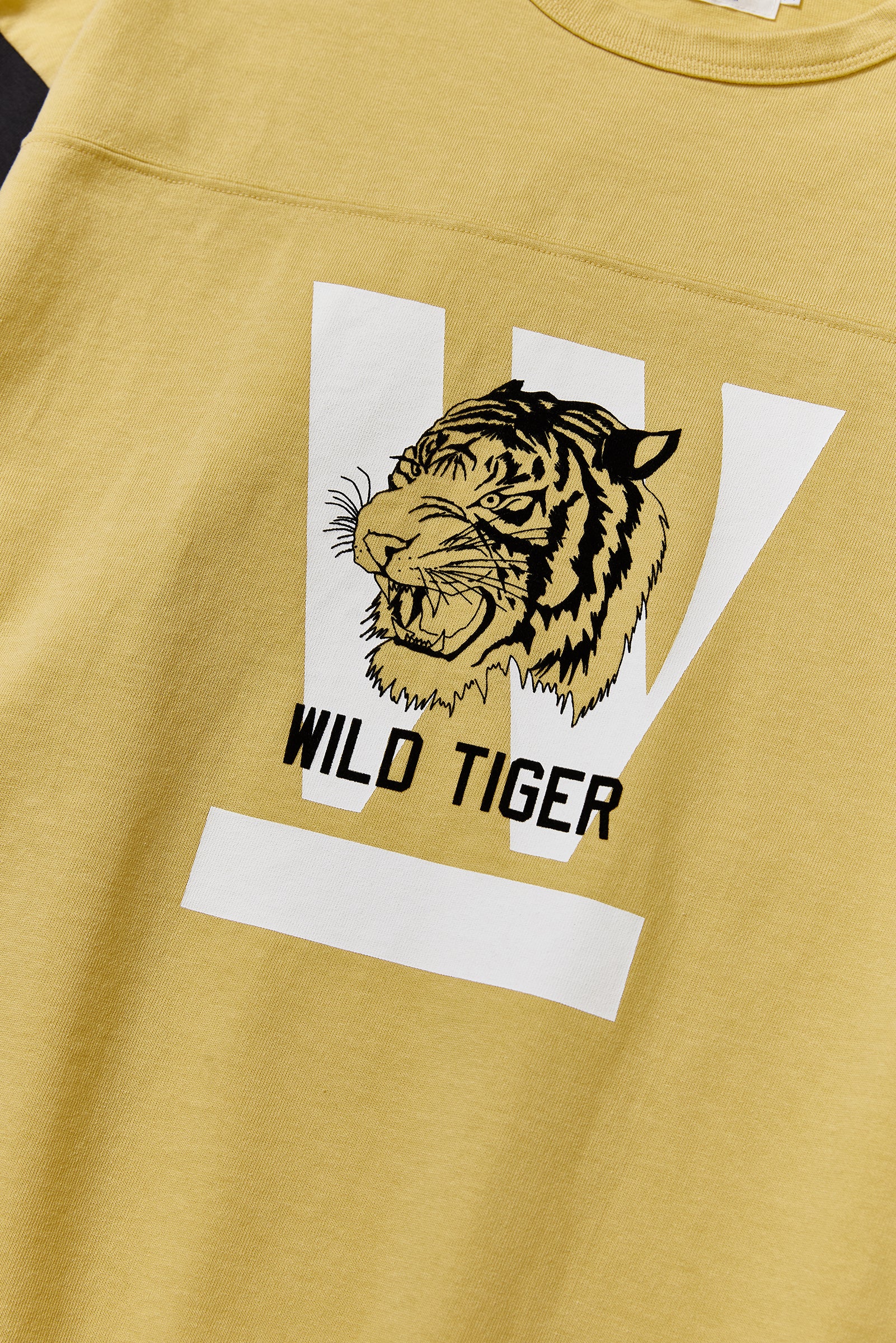 "WILD TIGER" フットボール七分袖Tee