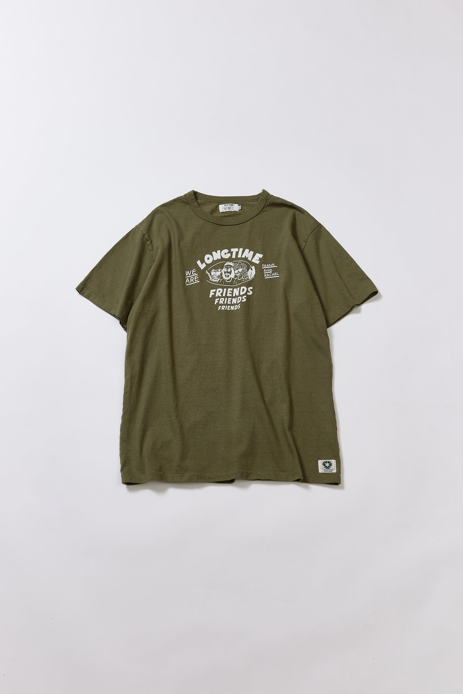 "Long Time Friends" リサイクルコットンTee