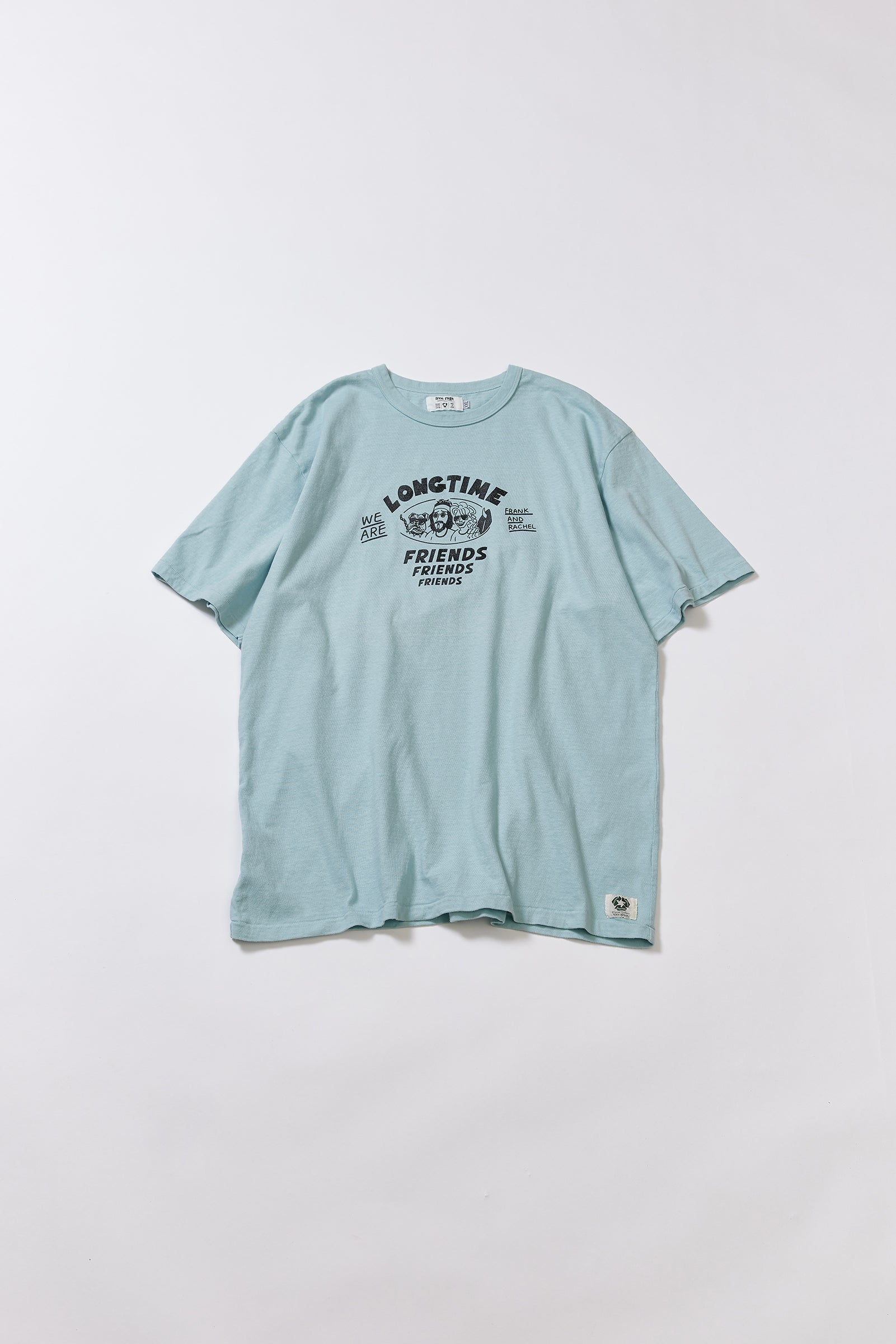 "Long Time Friends" リサイクルコットンTee