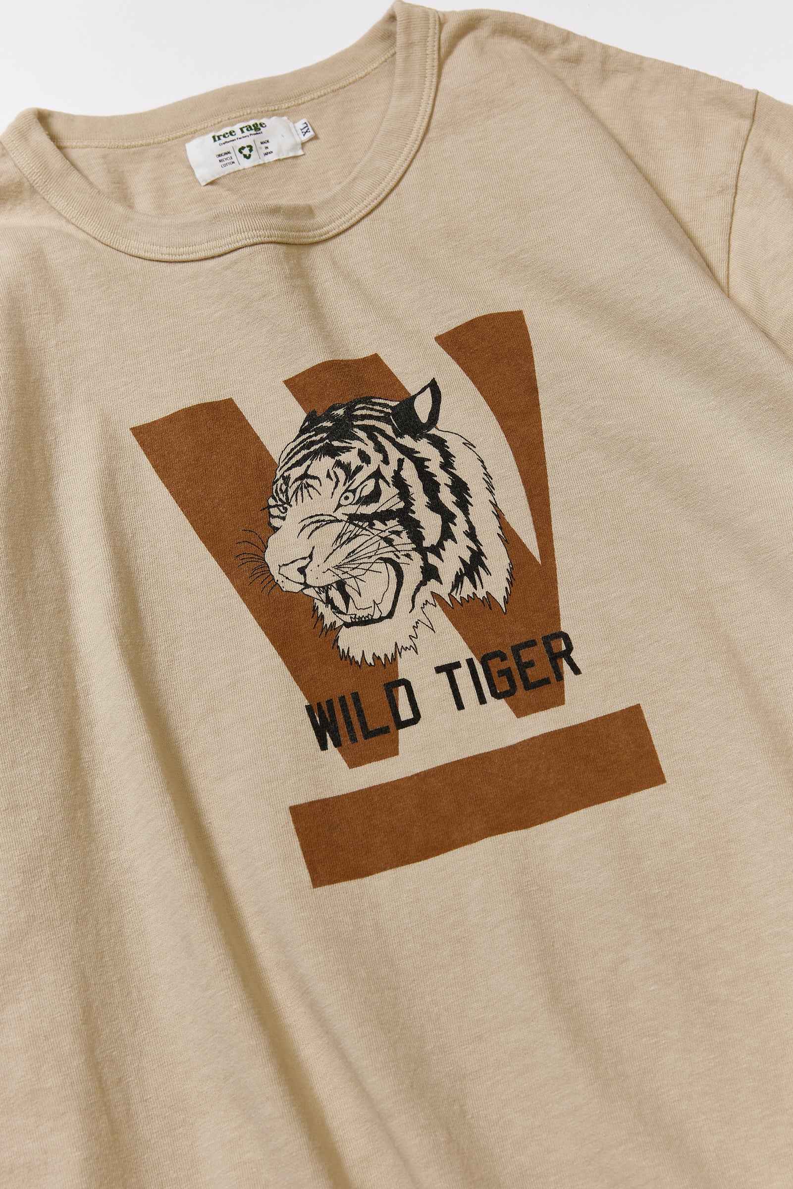 "WILD TIGER" リサイクルコットンTee
