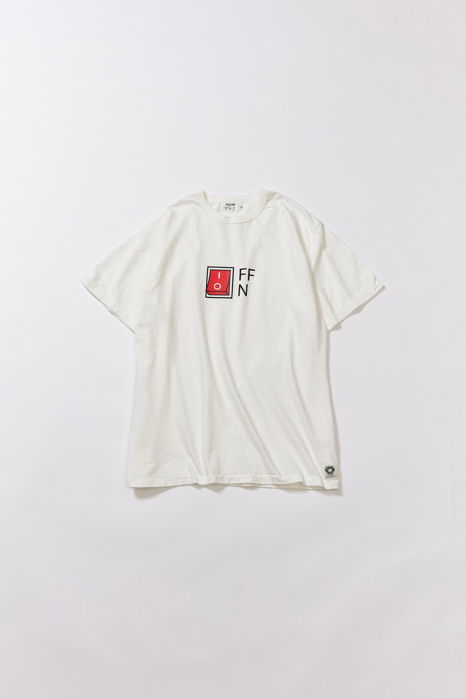 "ON or OFF" リサイクルコットンTee