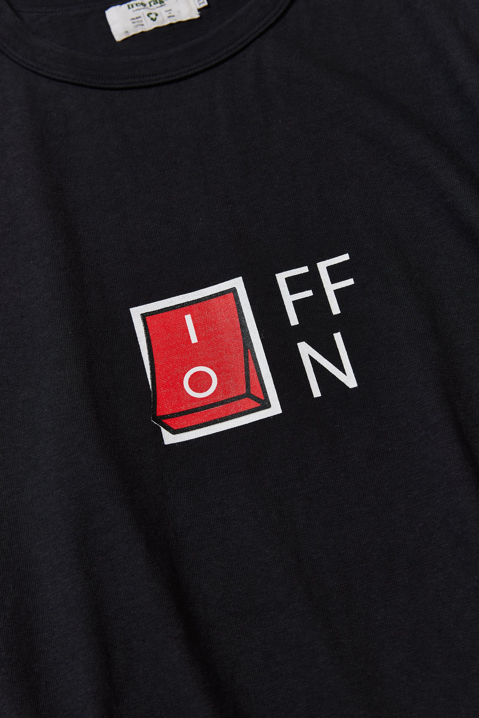 "ON or OFF" リサイクルコットンTee