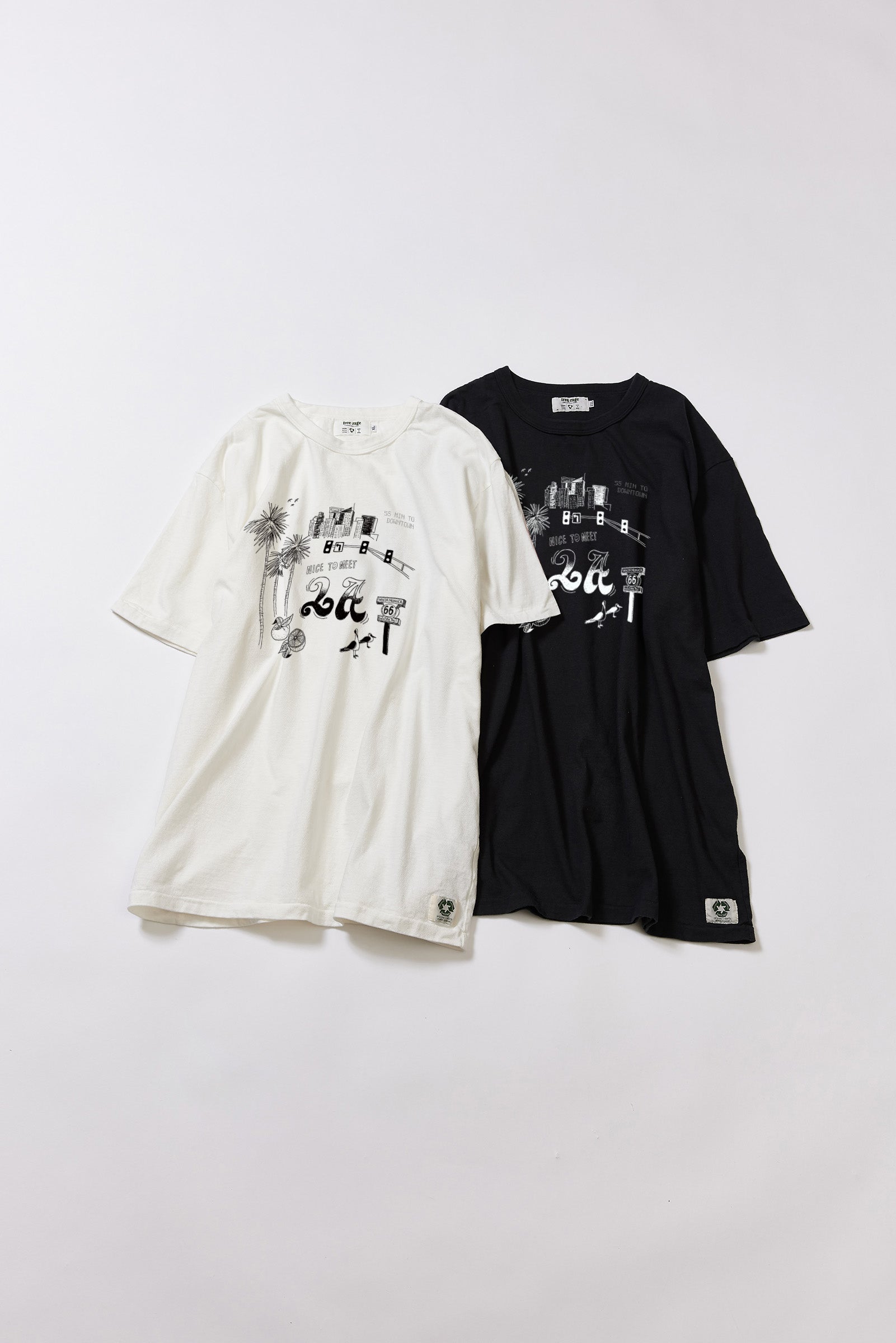 "NICE TO MEET...LA" リサイクルコットンTee