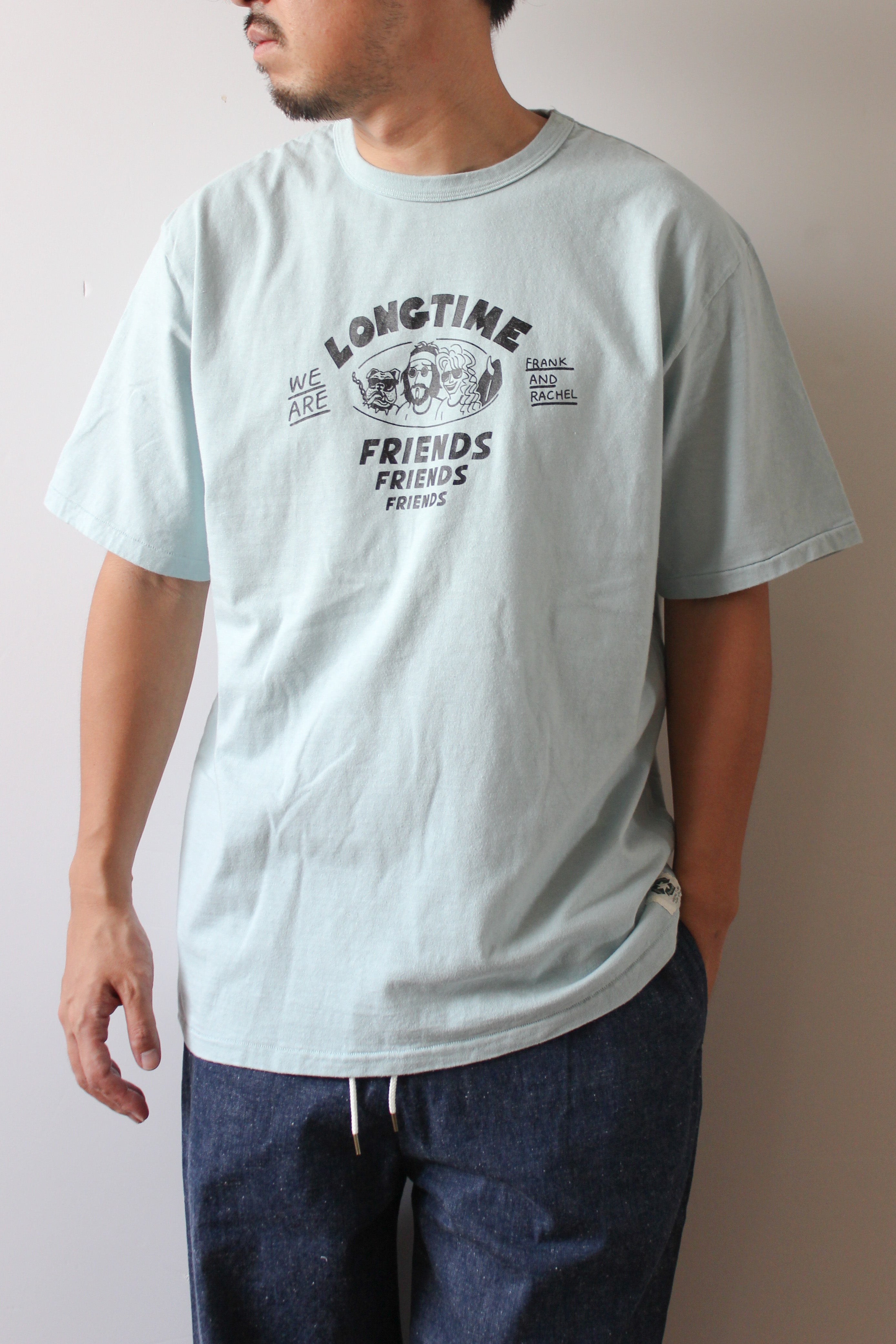 "Long Time Friends" リサイクルコットンTee