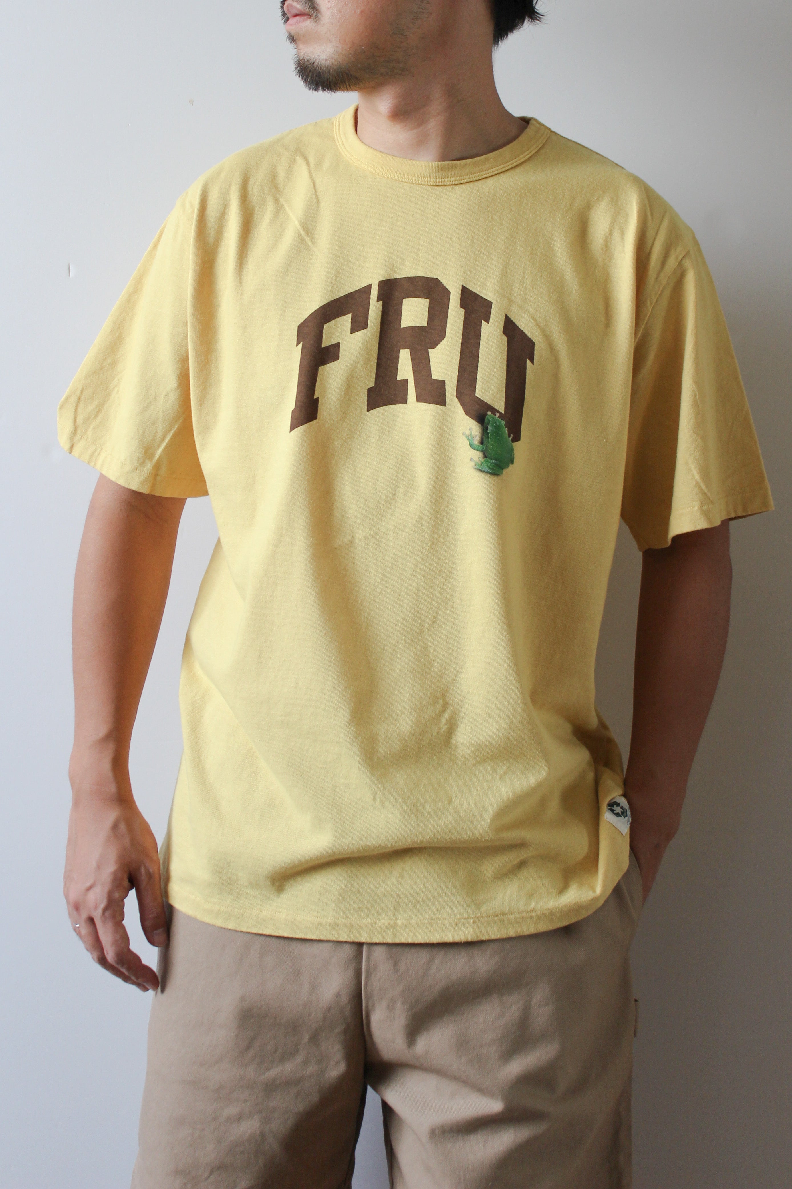 "アオガエル" 職人Tee -FRU Logo ver,-