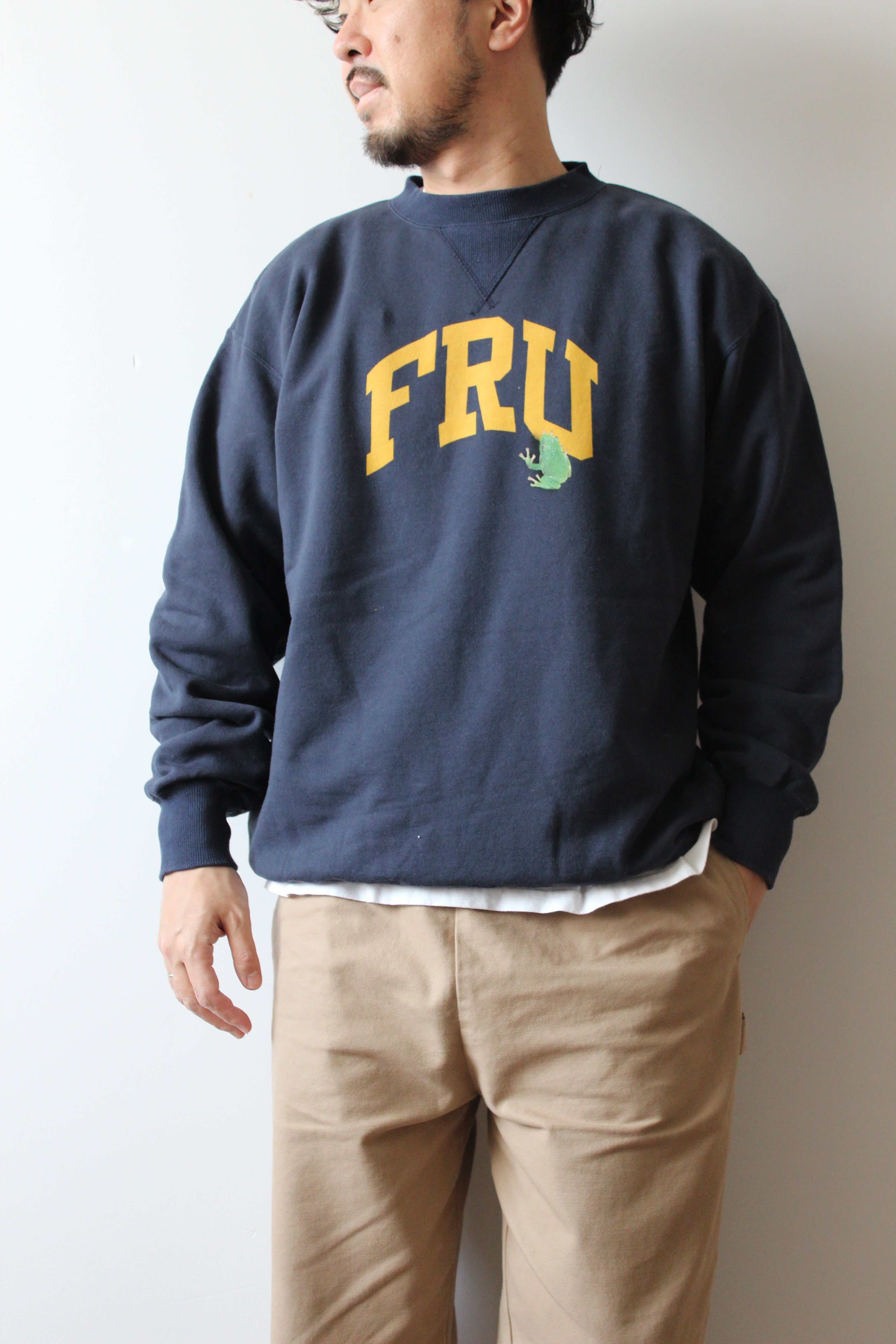 "アオガエル" 職人クルースウェット -FRU Logo ver,-