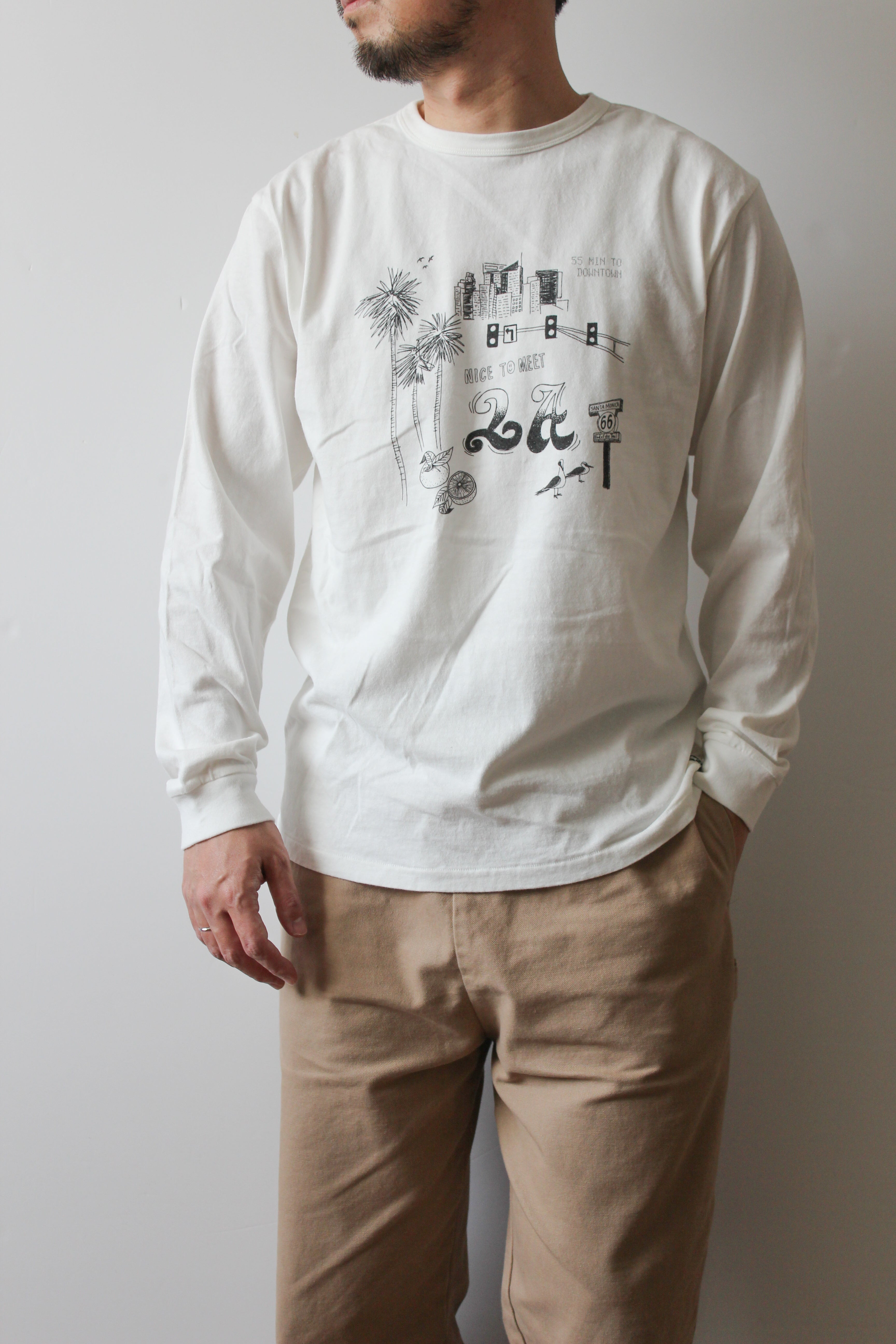 "NICE TO MEET...LA" リサイクルコットンTee