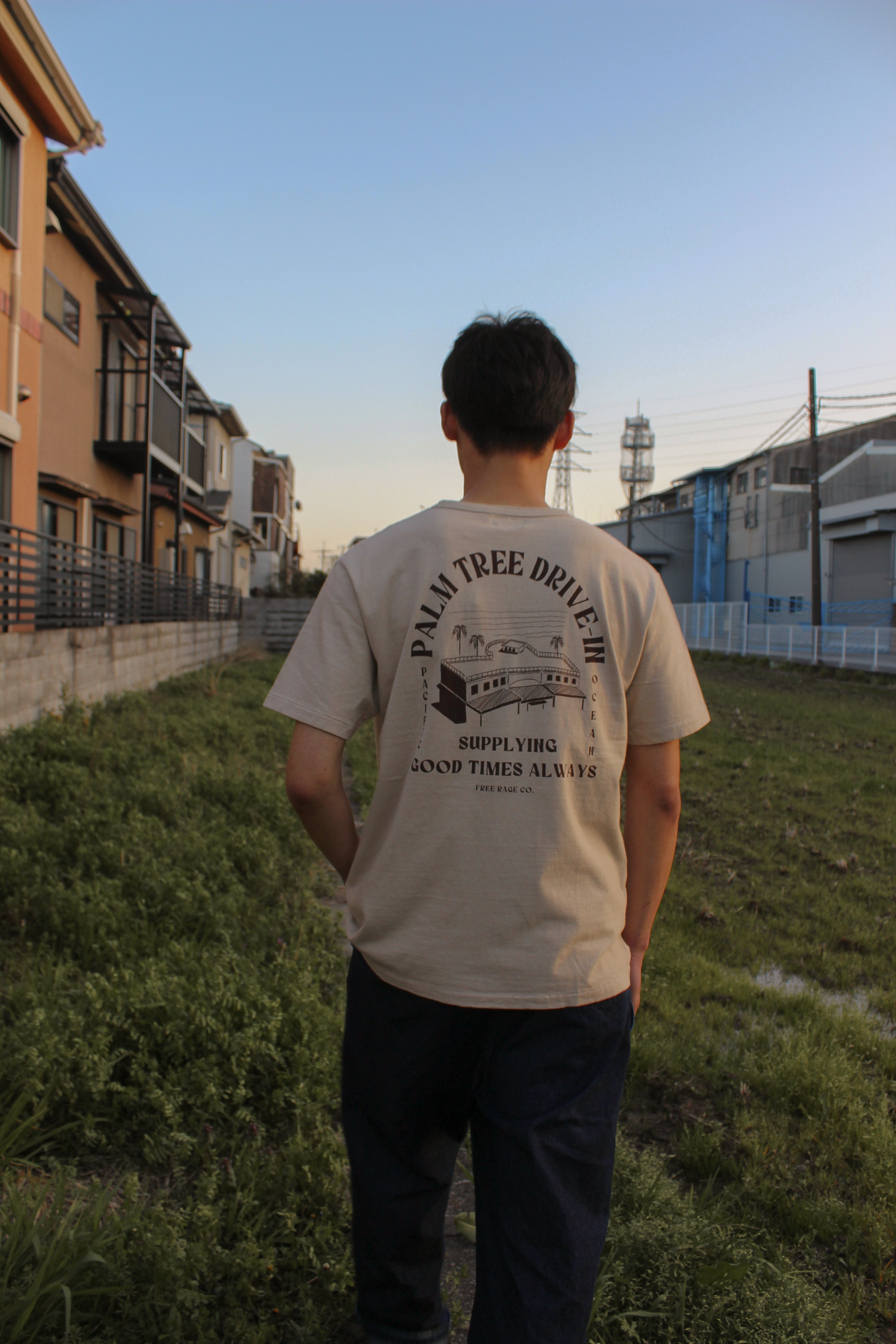 "DRIVE-IN" リサイクルコットンTee