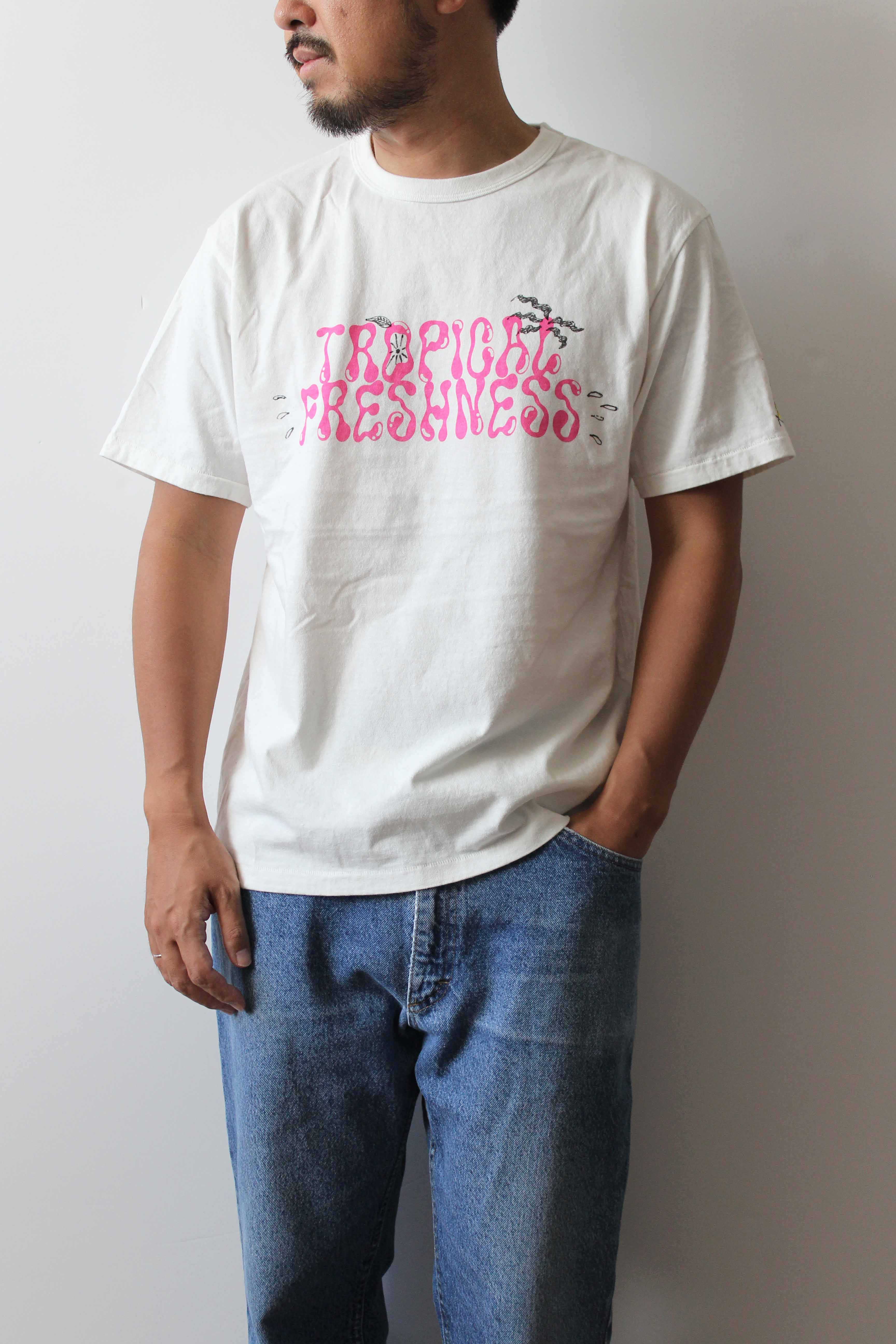 【予約商品】"TROPICAL FRESHNESS " ハンドペイントTee