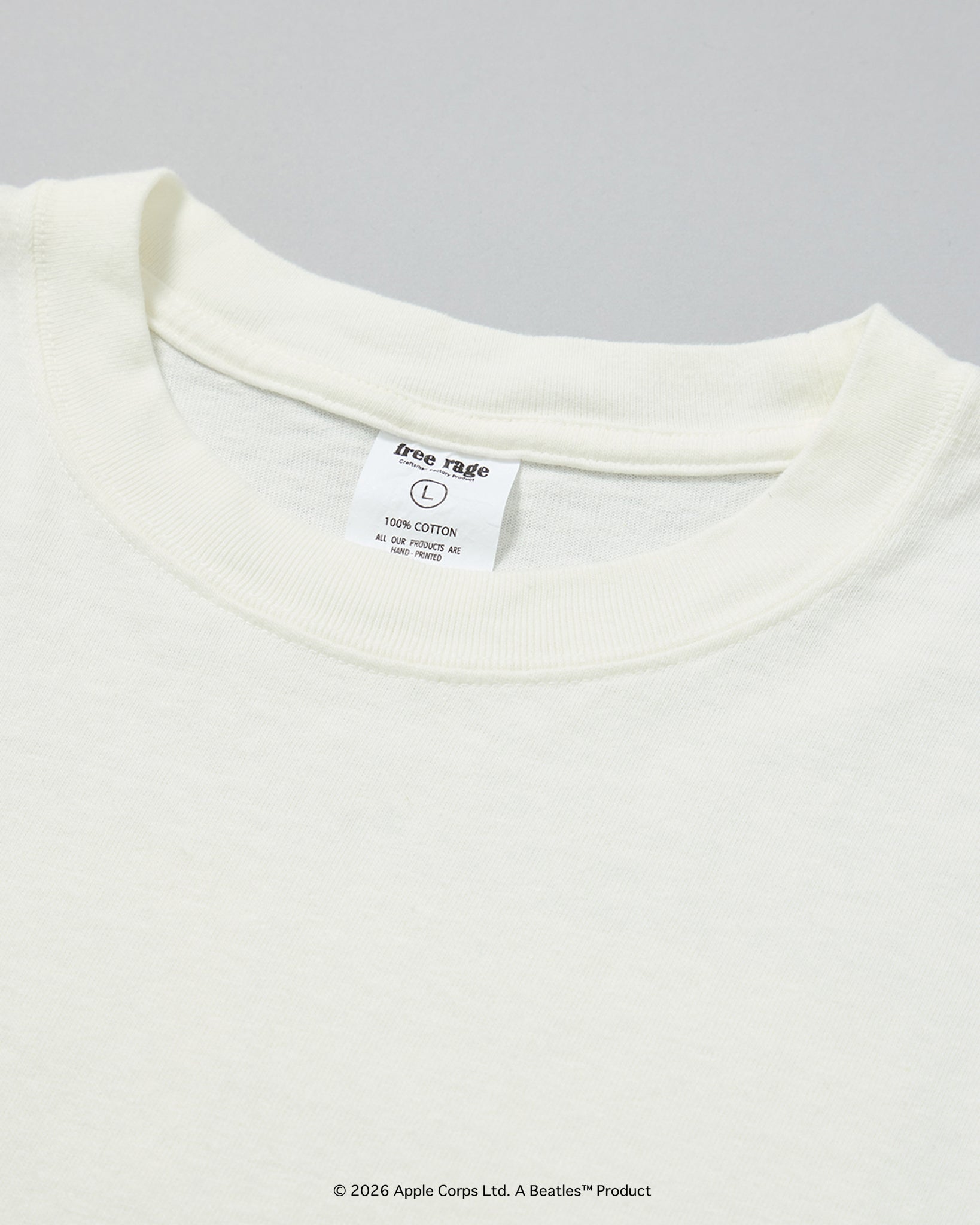 予約商品【THE BEATLES×free rage】Last Release Recycle Cotton S/S Tee