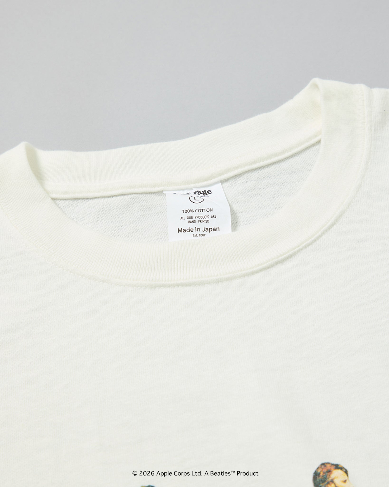 予約商品【THE BEATLES×free rage】Last Recording Recycle Cotton S/S Tee