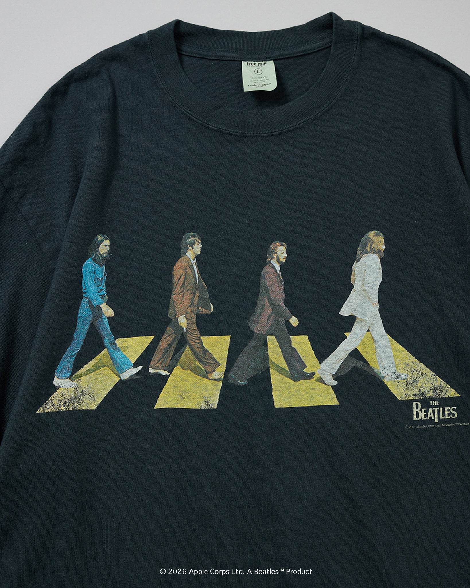 予約商品【THE BEATLES×free rage】Last Recording Recycle Cotton S/S Tee