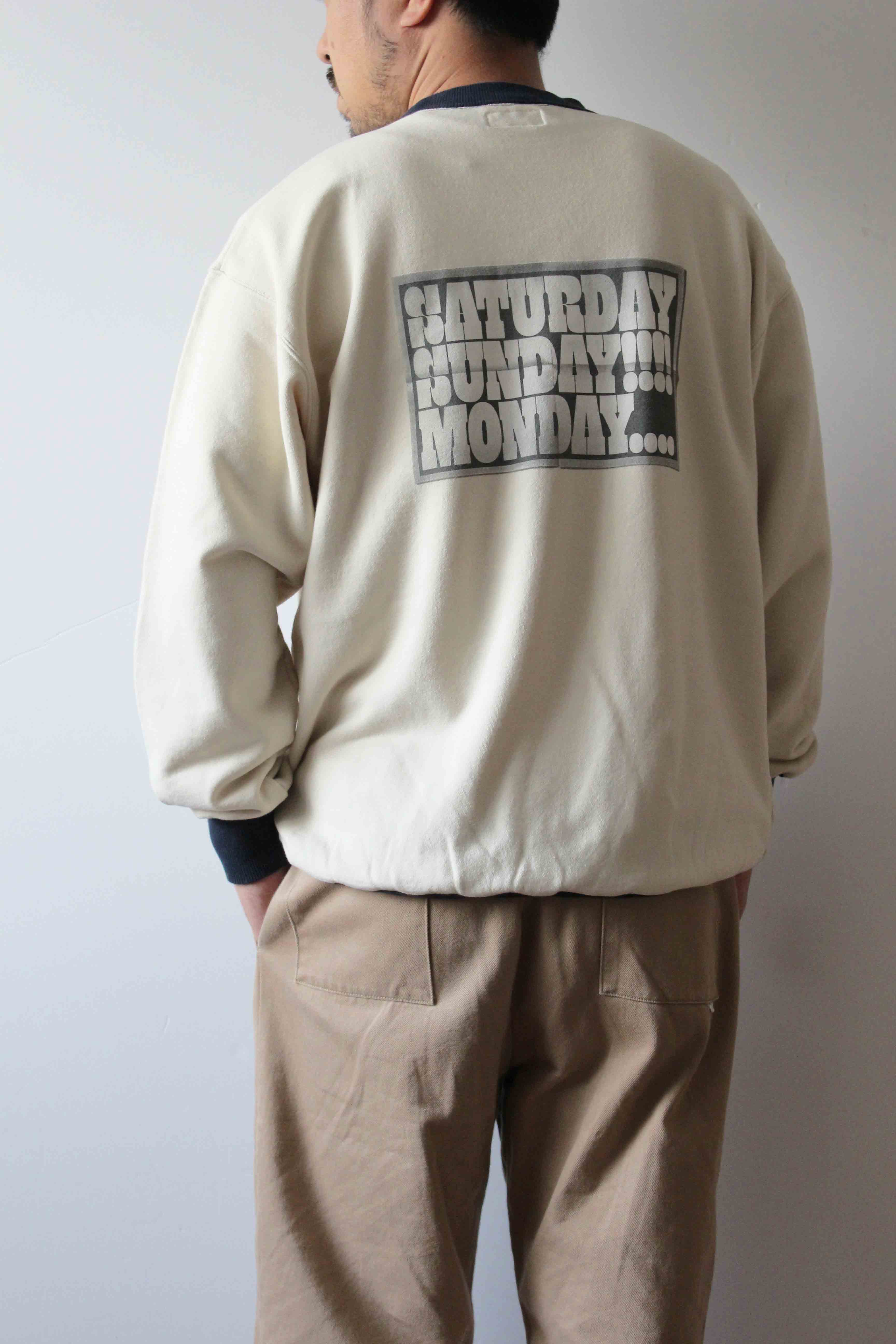"WEEKEND" リンガークラシッククルースウェット