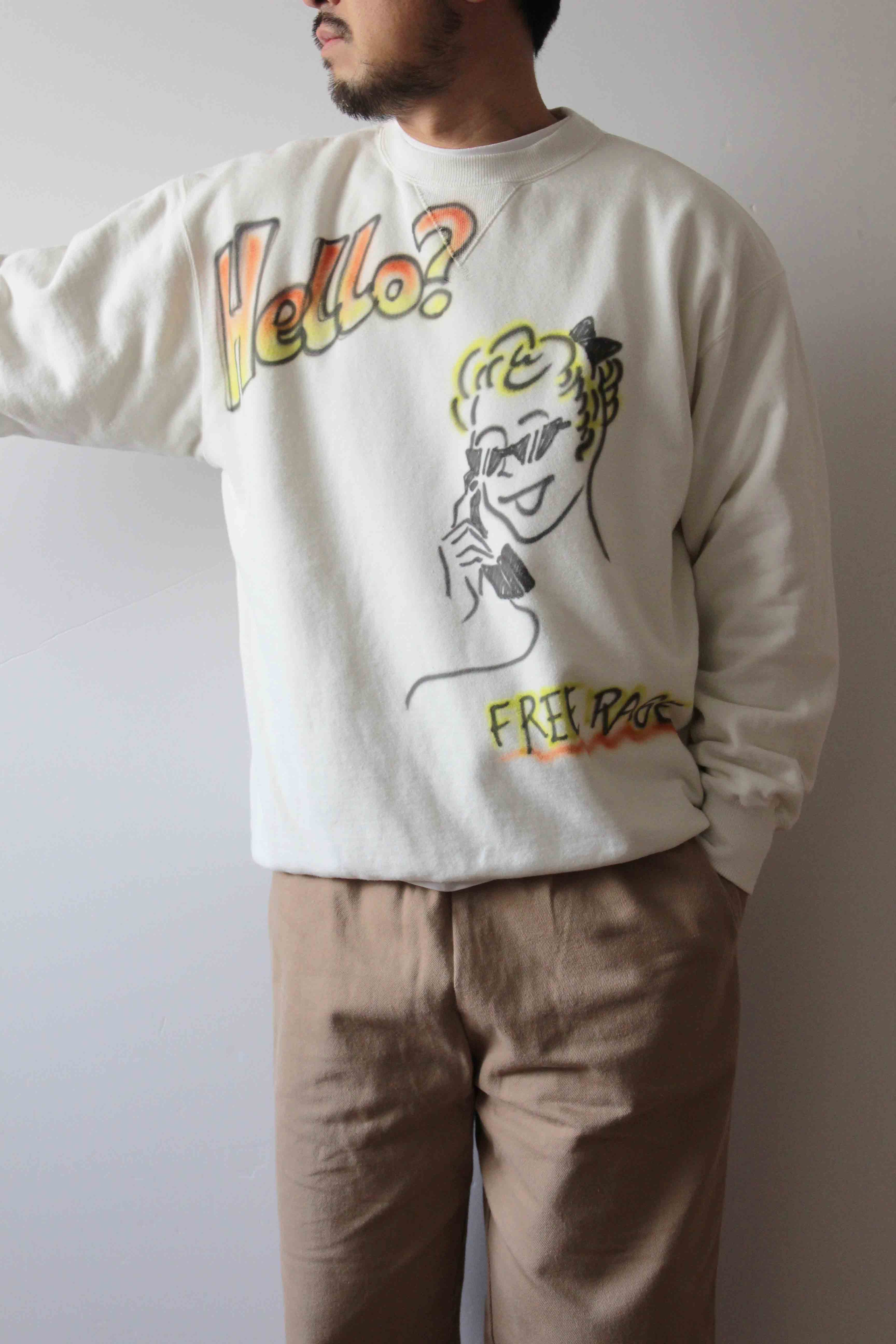 "Hand Air Brush" ハンドクラフトスウェット/CRAFTSMAN VIBES ONLY