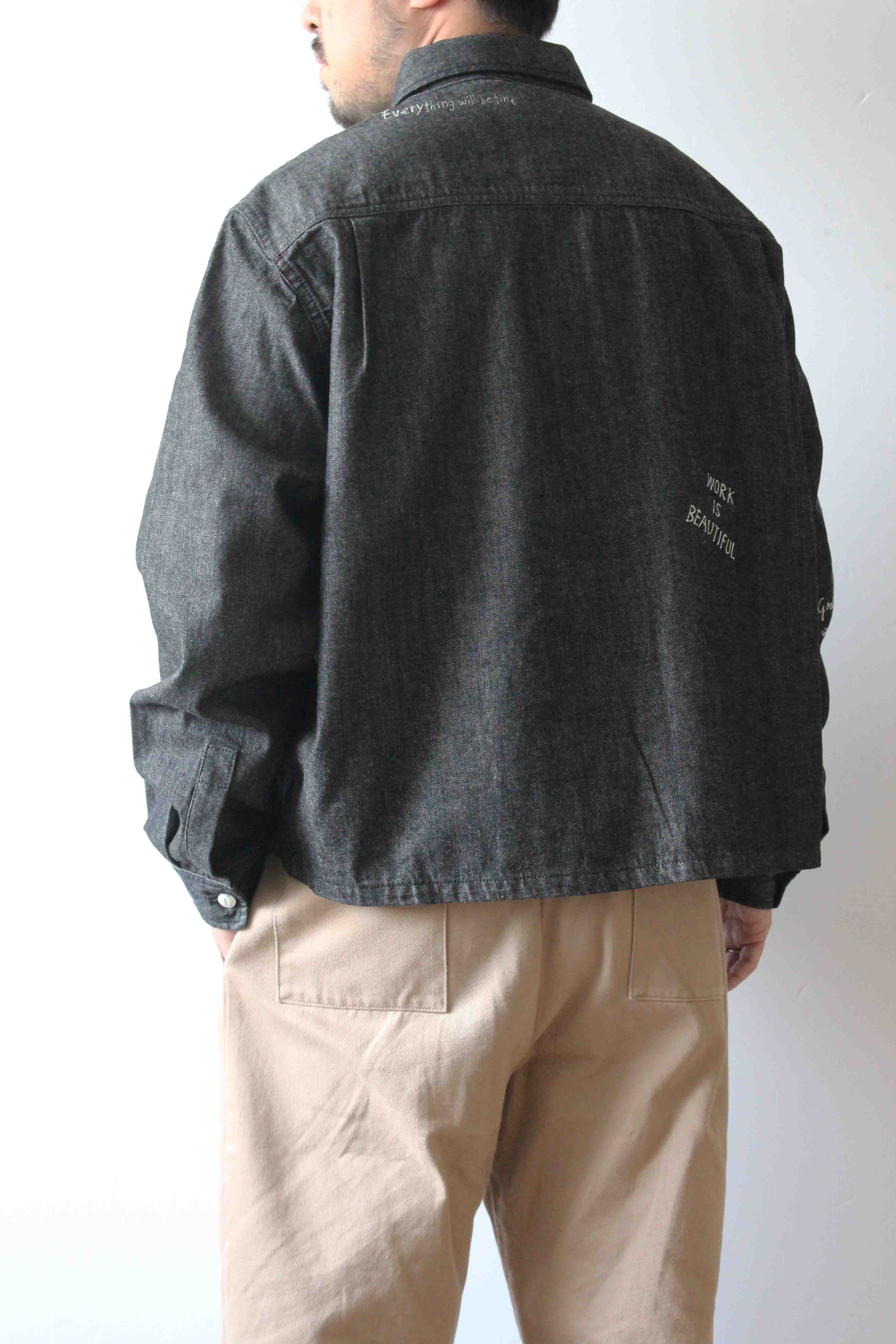 "10oz DENIM" CPOシャツ -Hand Paint-/CRAFTSMAN VIBES ONLY