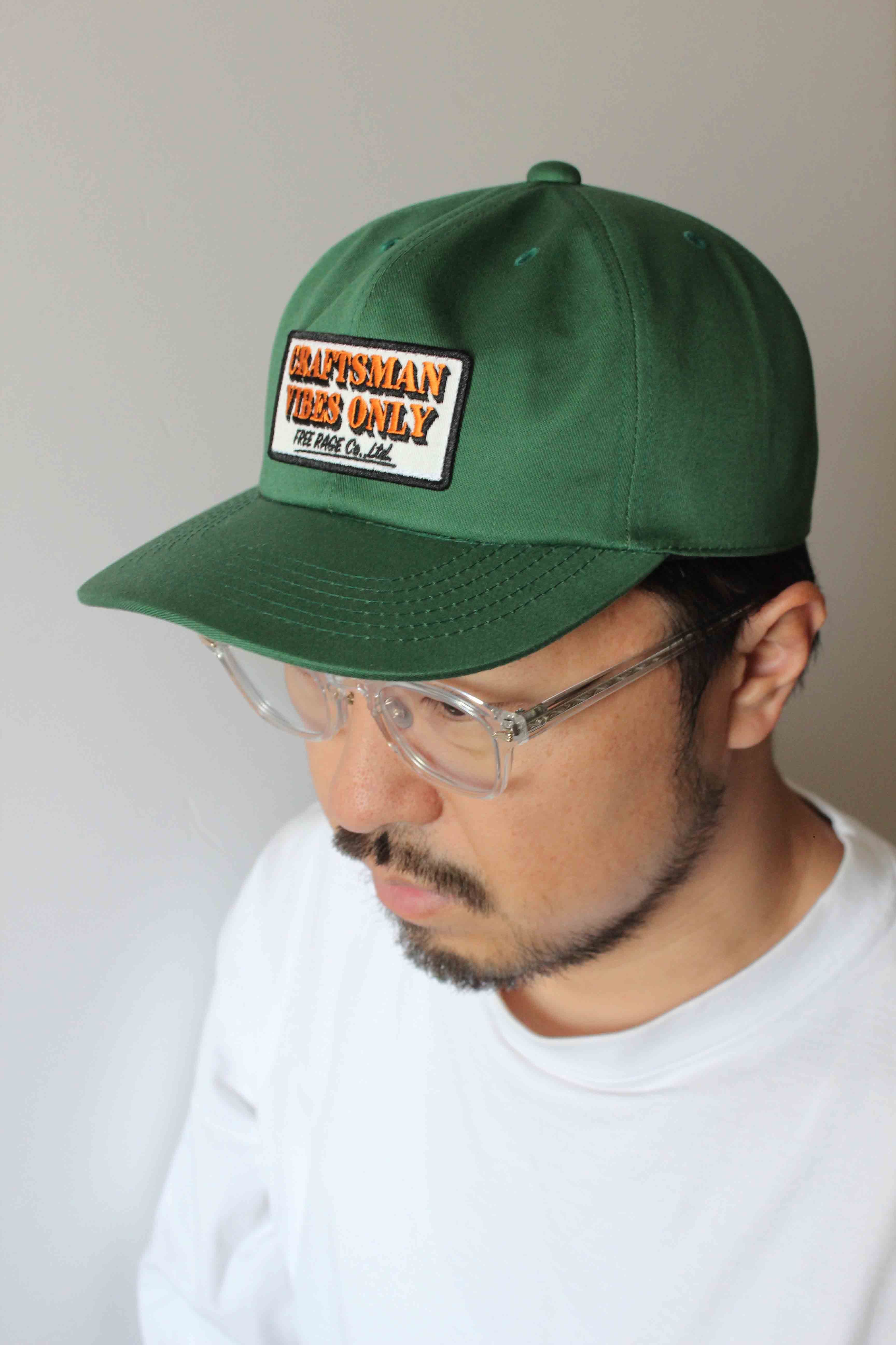 "CRAFTSMAN VIBES ONLY" 6パネルキャップ