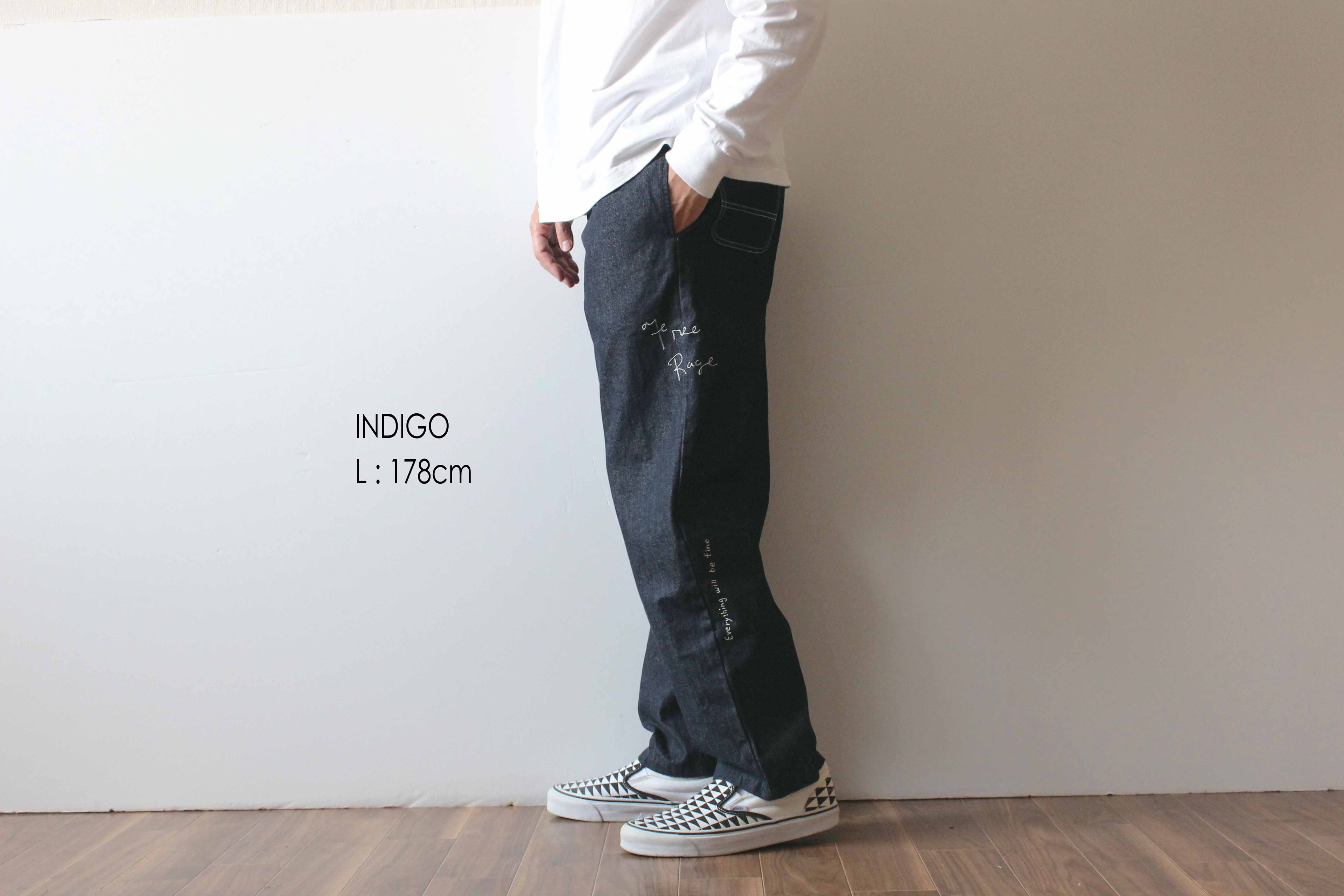 "10oz DENIM" ラフ&タフイージーパンツ -Hand Paint-/CRAFTSMAN VIBES ONLY