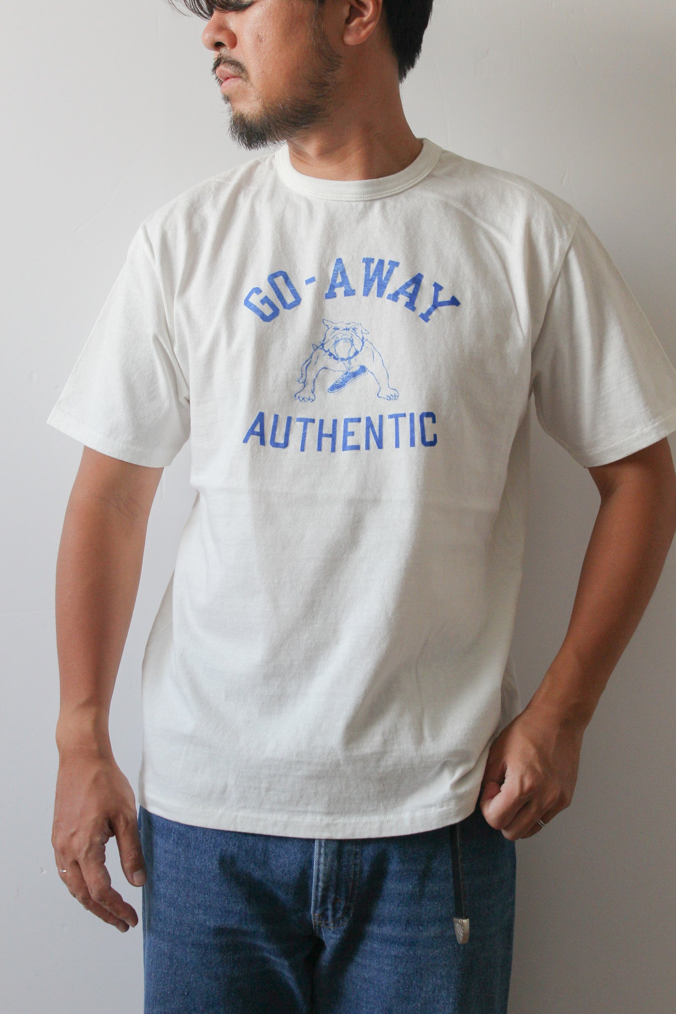"GO AWAY" リサイクルコットンTee
