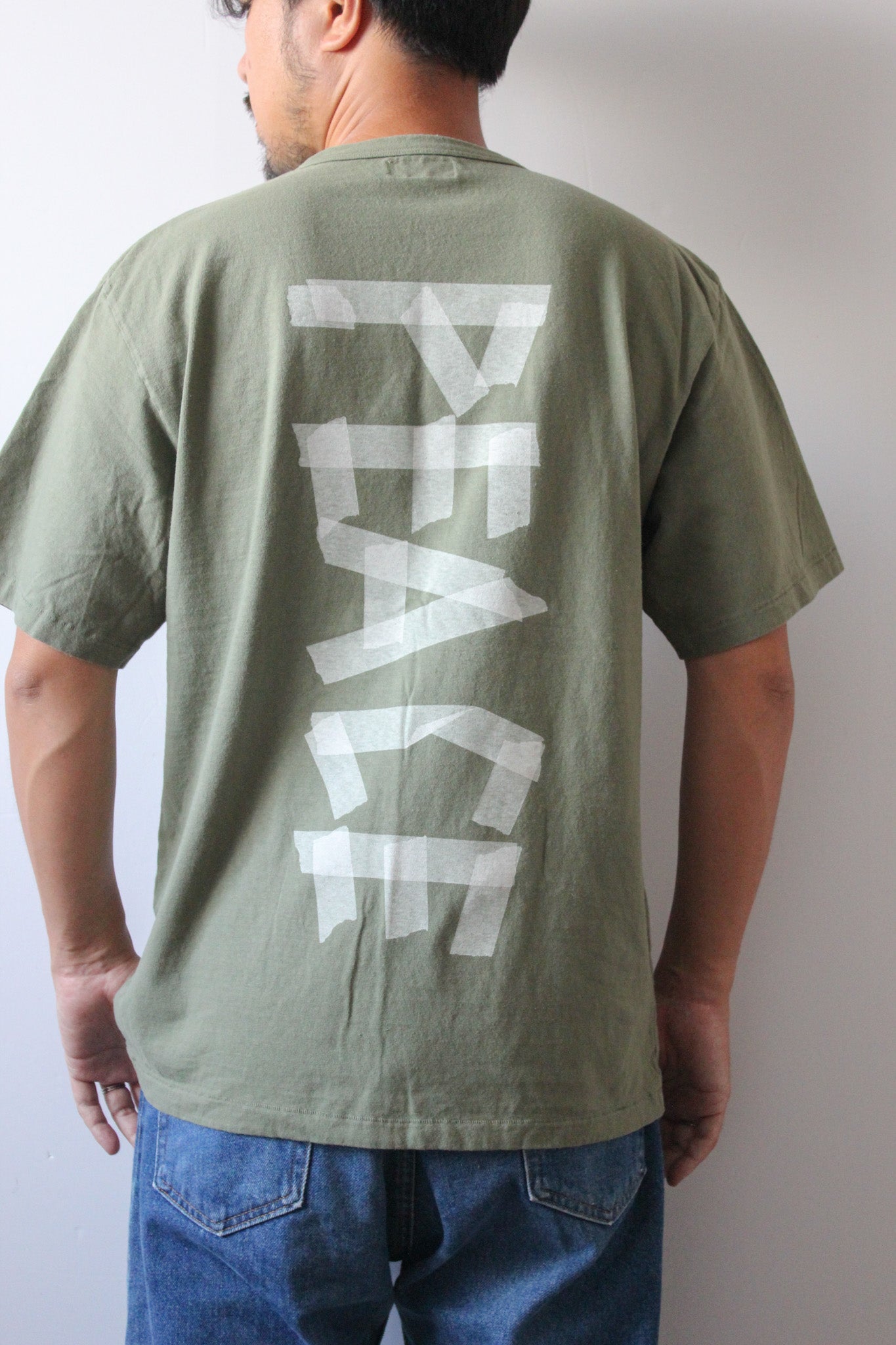 "TAPE PEACE LOGO" リサイクルコットンTee/ALL WE NEED IS PEACE