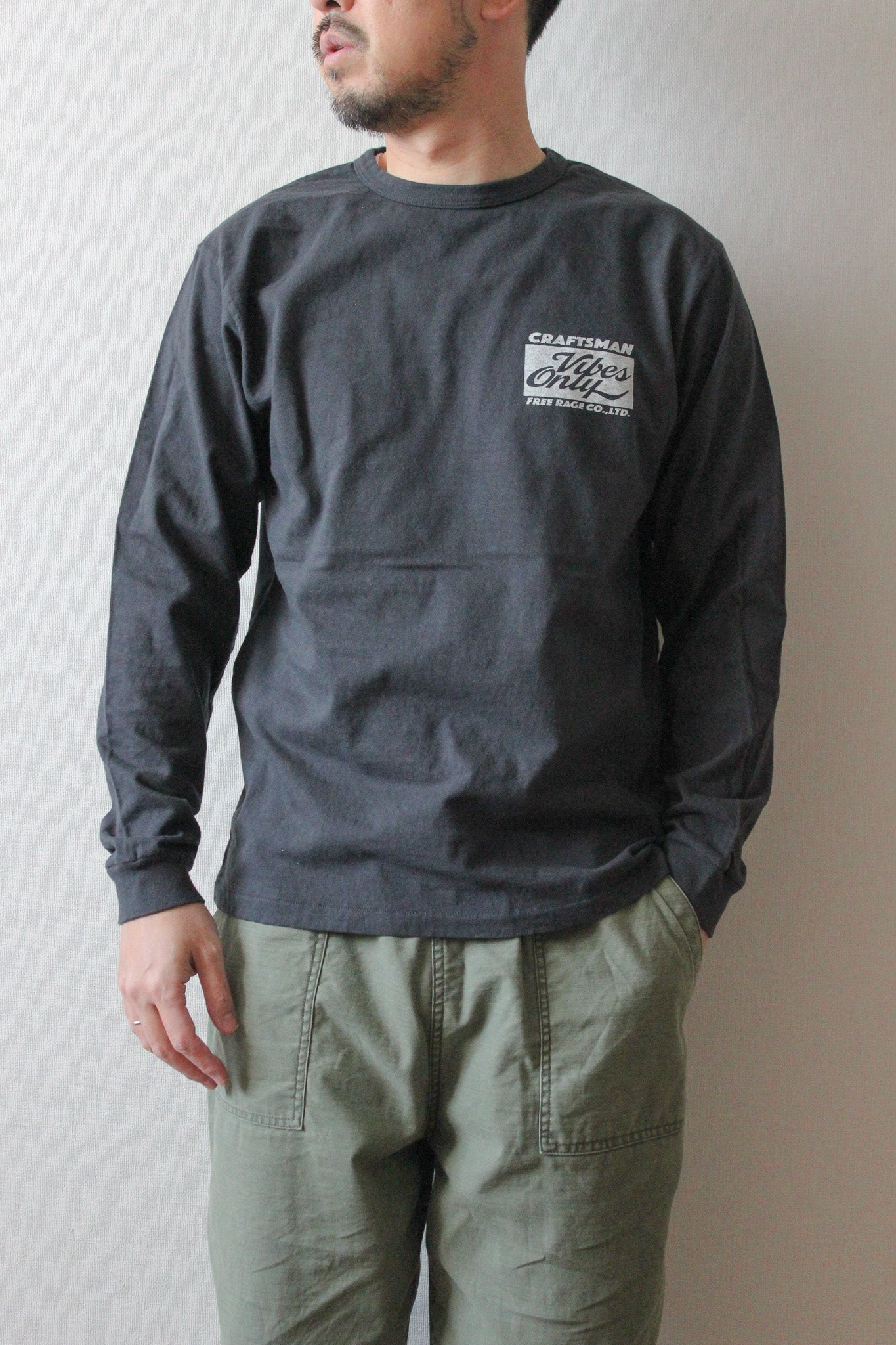 【先行予約】リサイクルコットン長袖Tee/CRAFTSMAN VIBES ONLY 2026