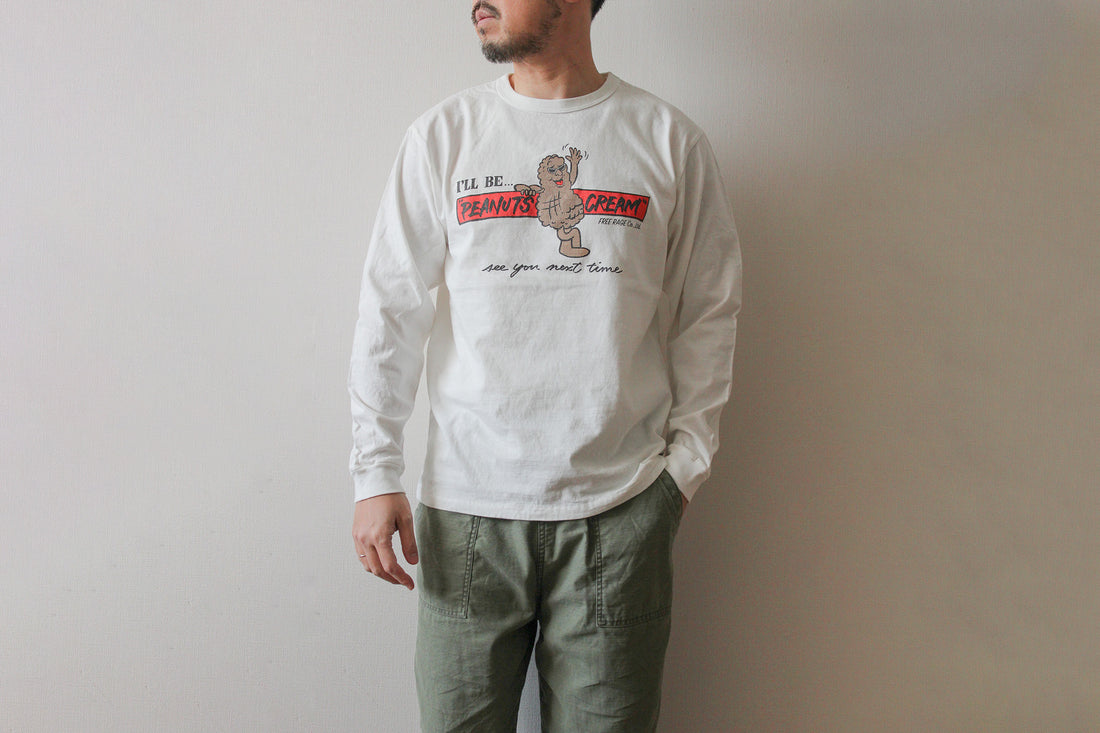 "PEANUTS CREAM vol.2" リサイクルコットン長袖Tee