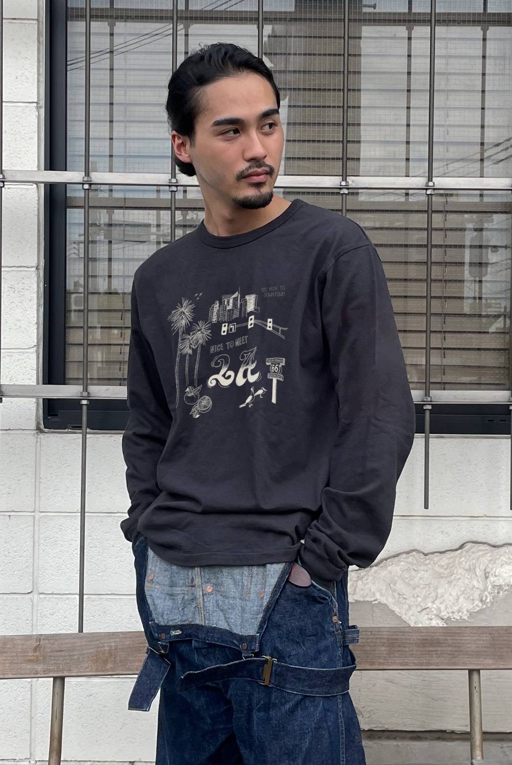 "NICE TO MEET...LA" リサイクルコットンTee