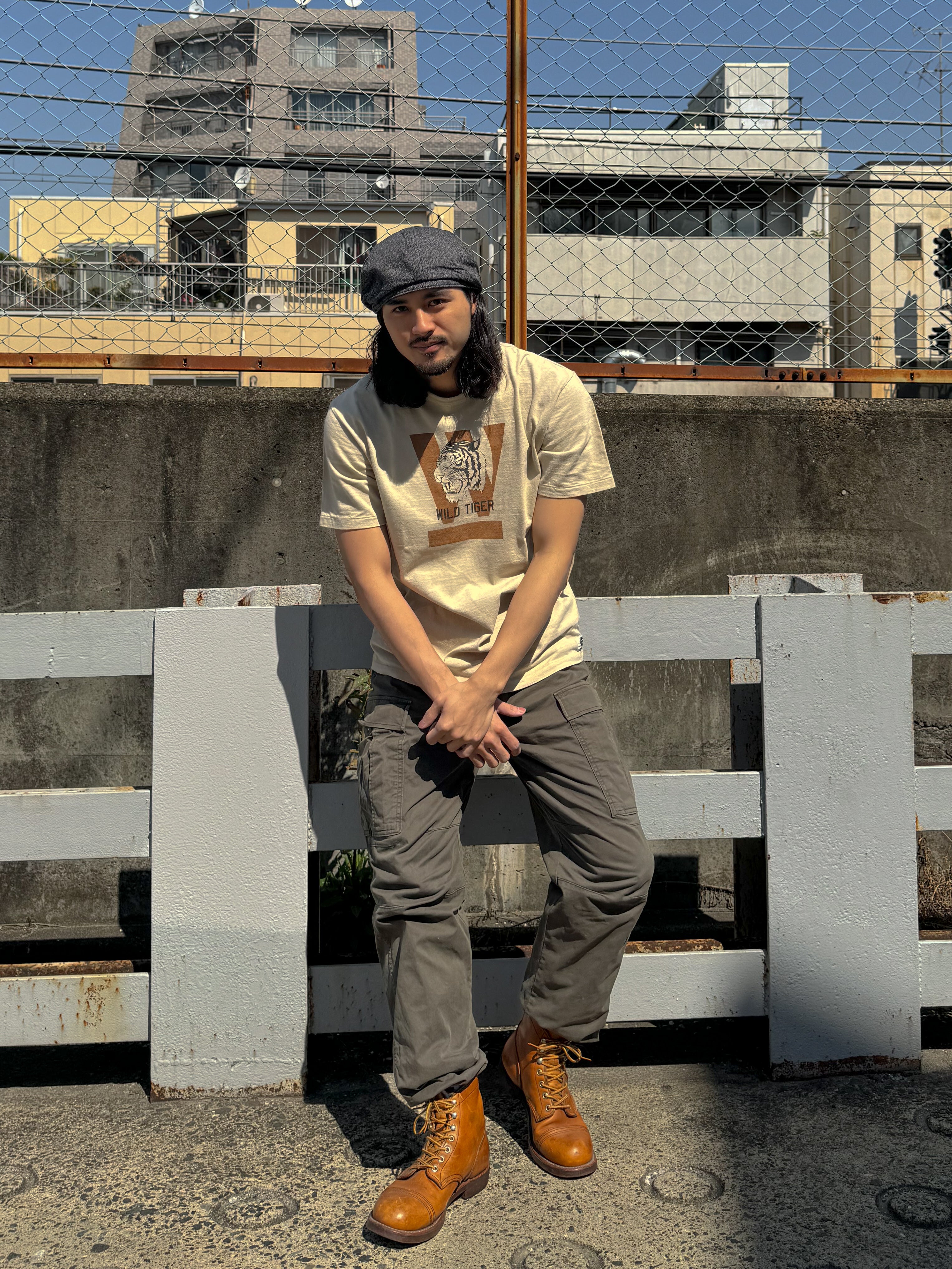 "WILD TIGER" リサイクルコットンTee