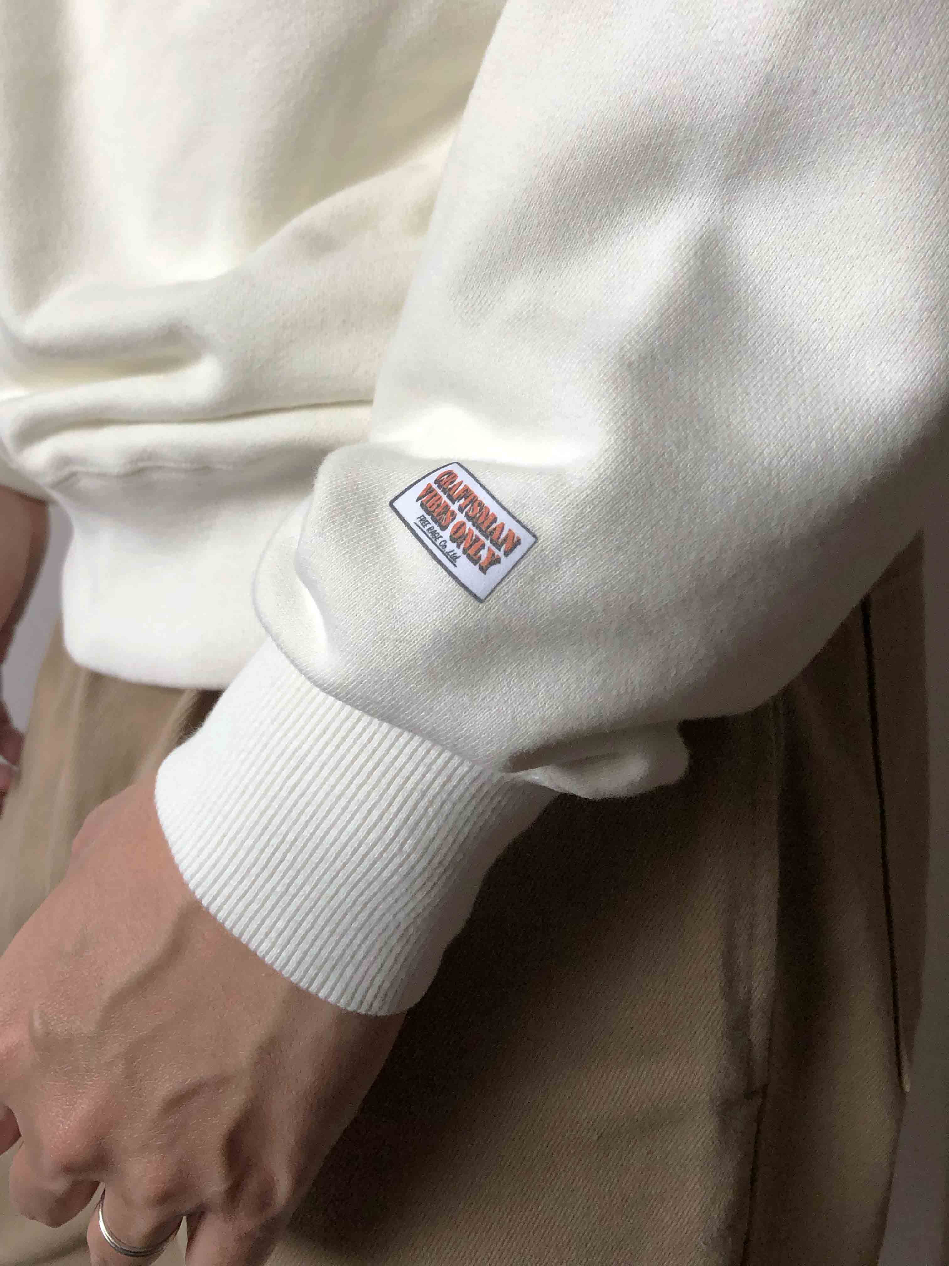 "Hand Stamp" ハンドクラフトスウェット/CRAFTSMAN VIBES ONLY