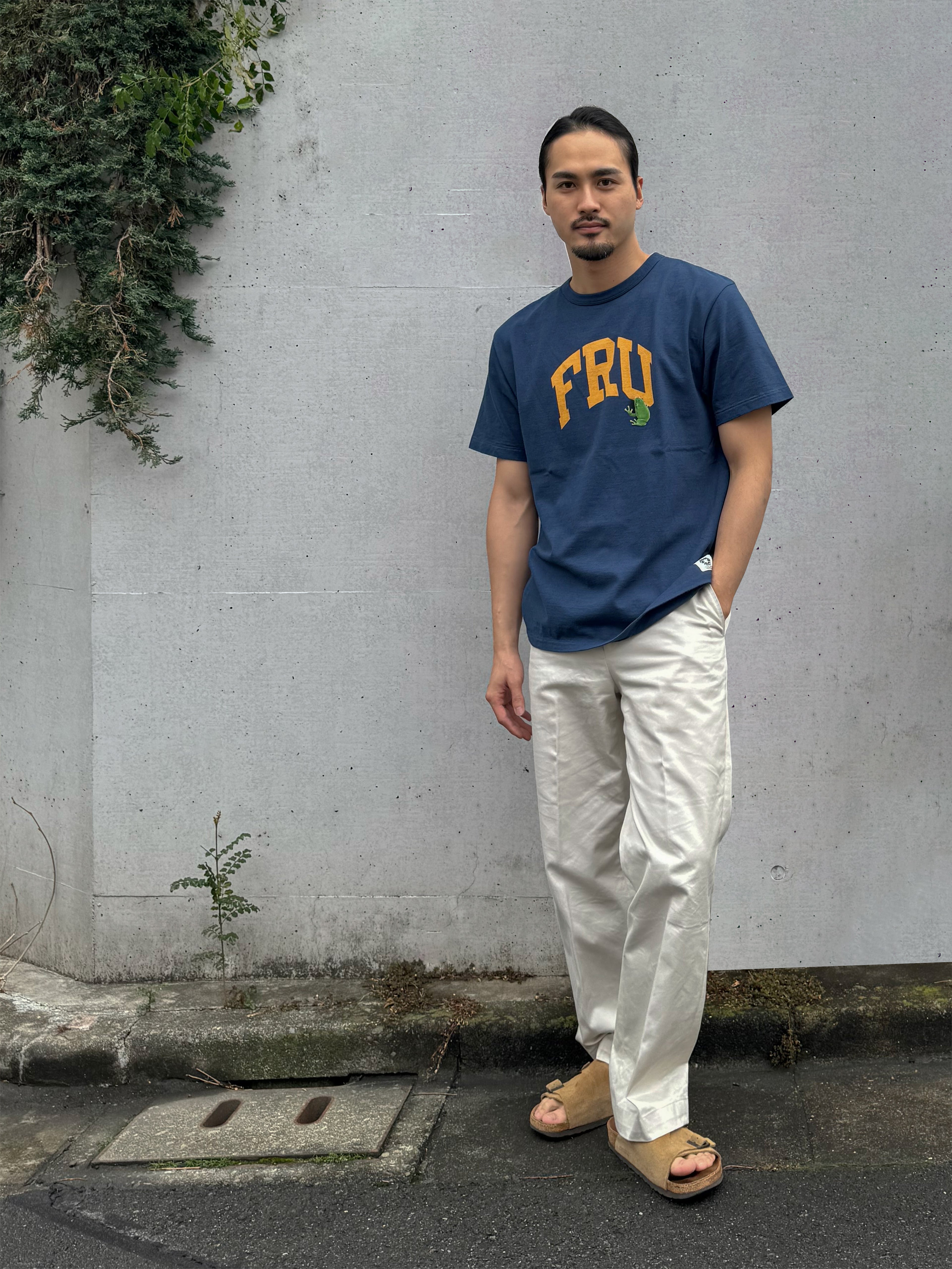 "アオガエル" 職人Tee -FRU Logo ver,-