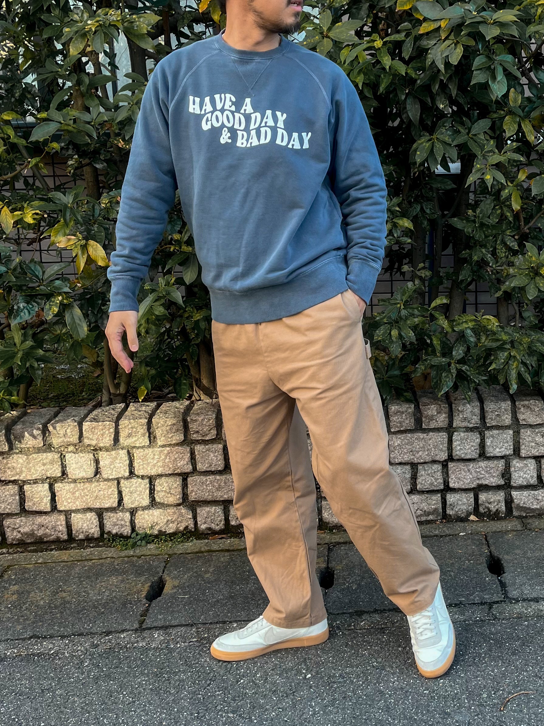 "HAVE A GOOD DAY & BAD DAY" ヴィンテージスウェット