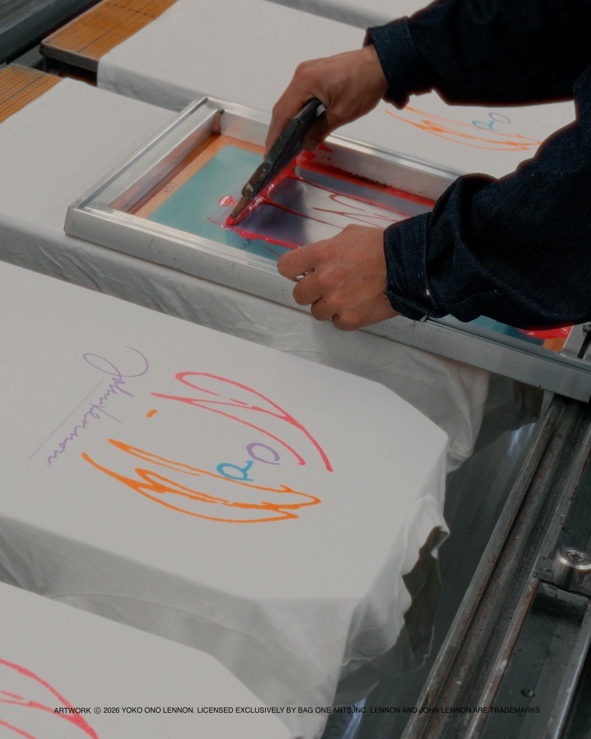 【John Lennon×free rage】ART Raglan Crew Sweat