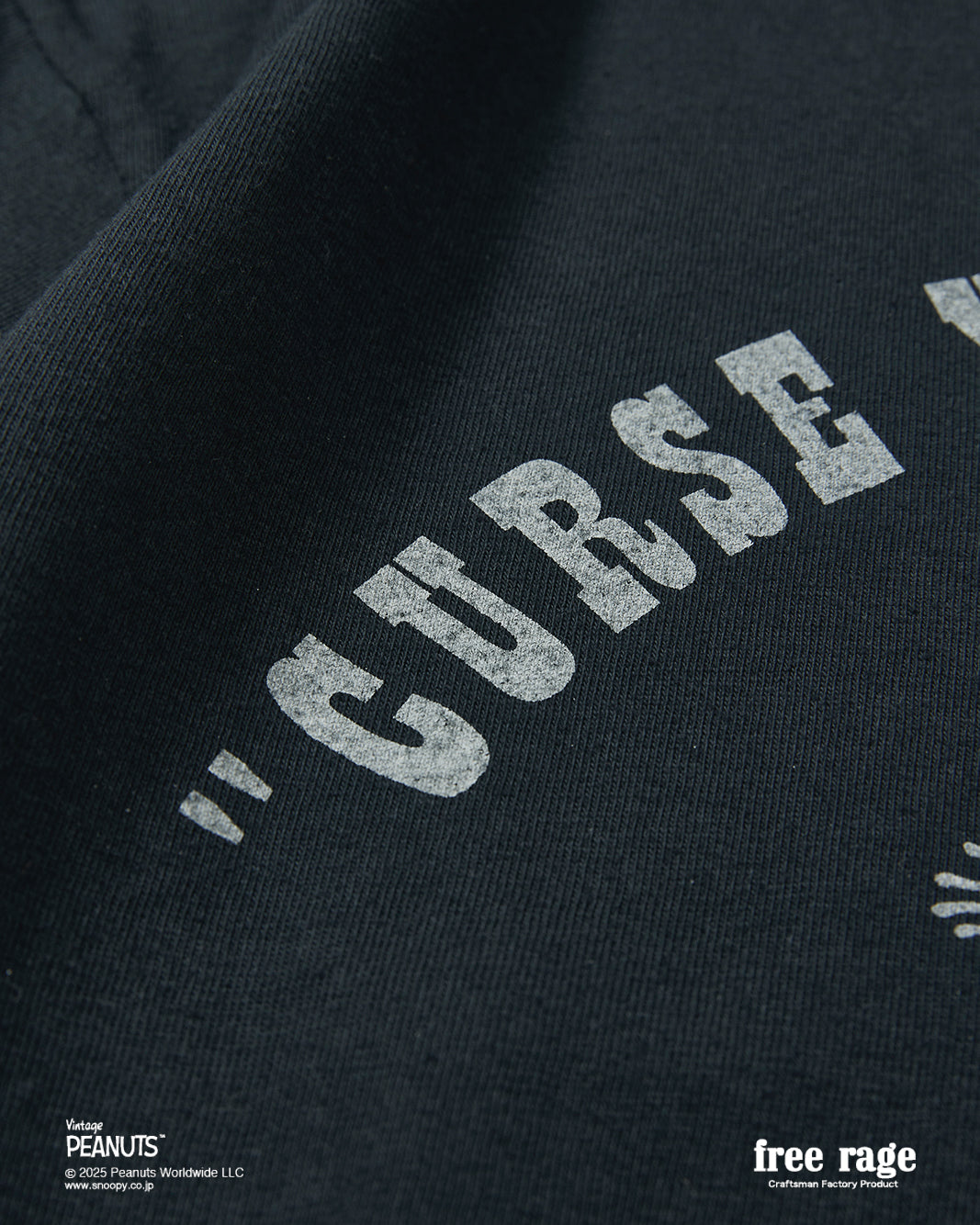 予約商品・【PEANUTS×free rage】FLYING ACE リサイクルコットン半袖Tシャツ