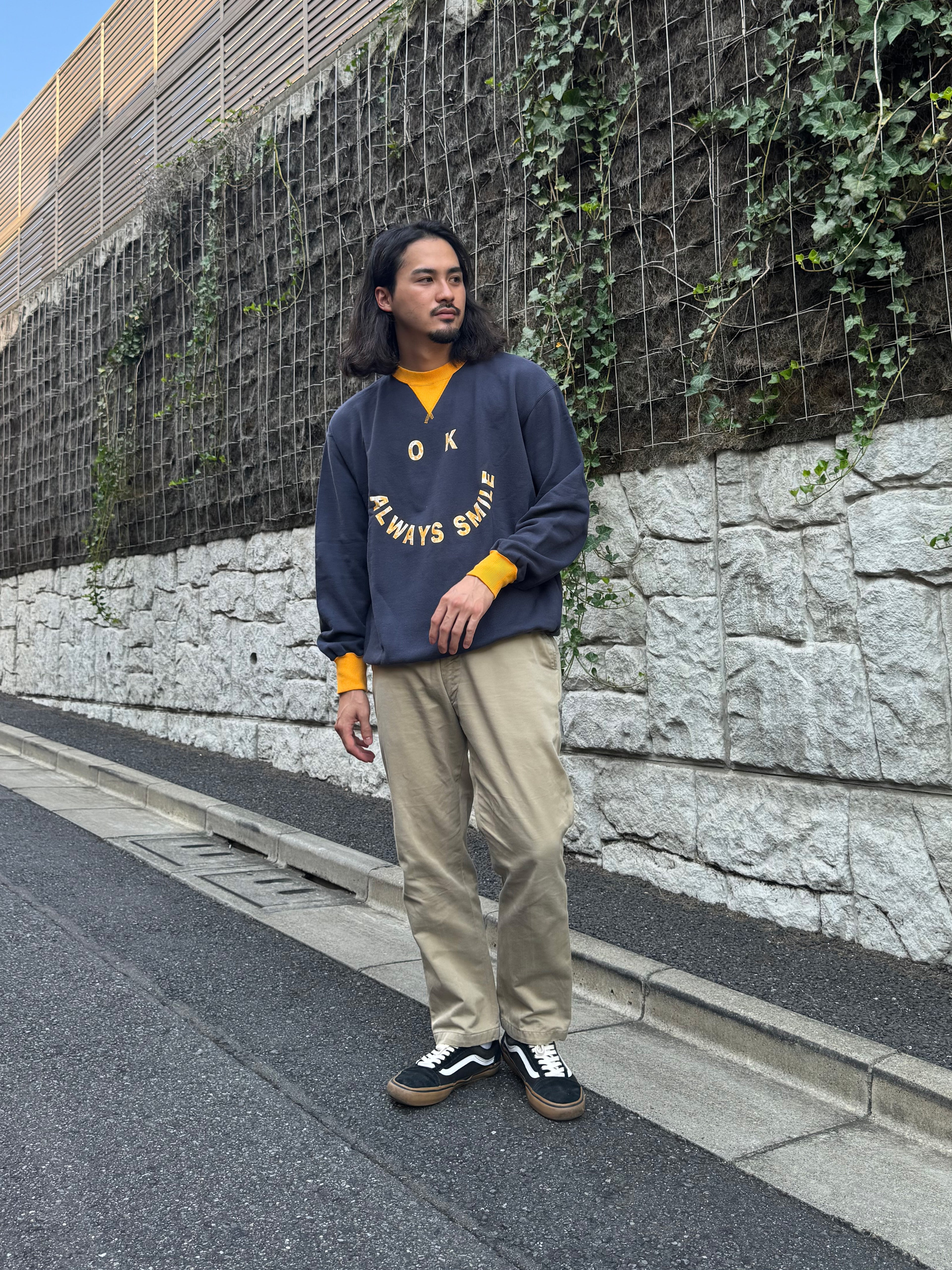 "SMILE"リンガークルースウェット