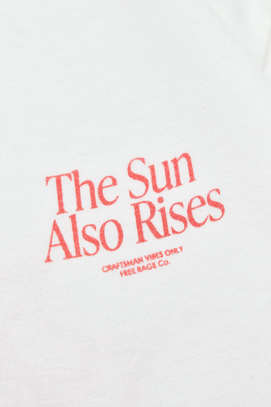 "The Sun Also Rises" リサイクルコットンTee