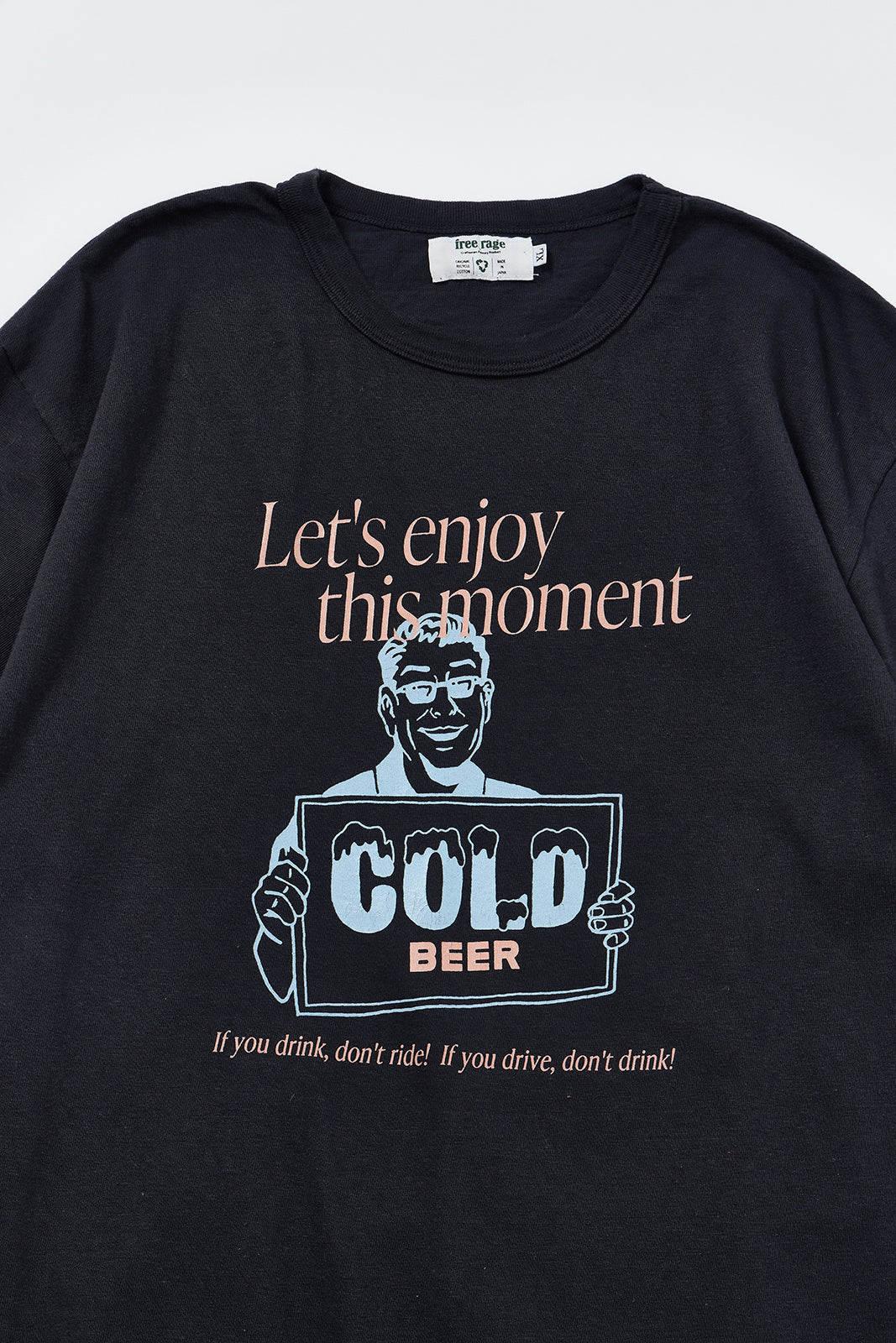 "COLD BEER" リサイクルコットンTee