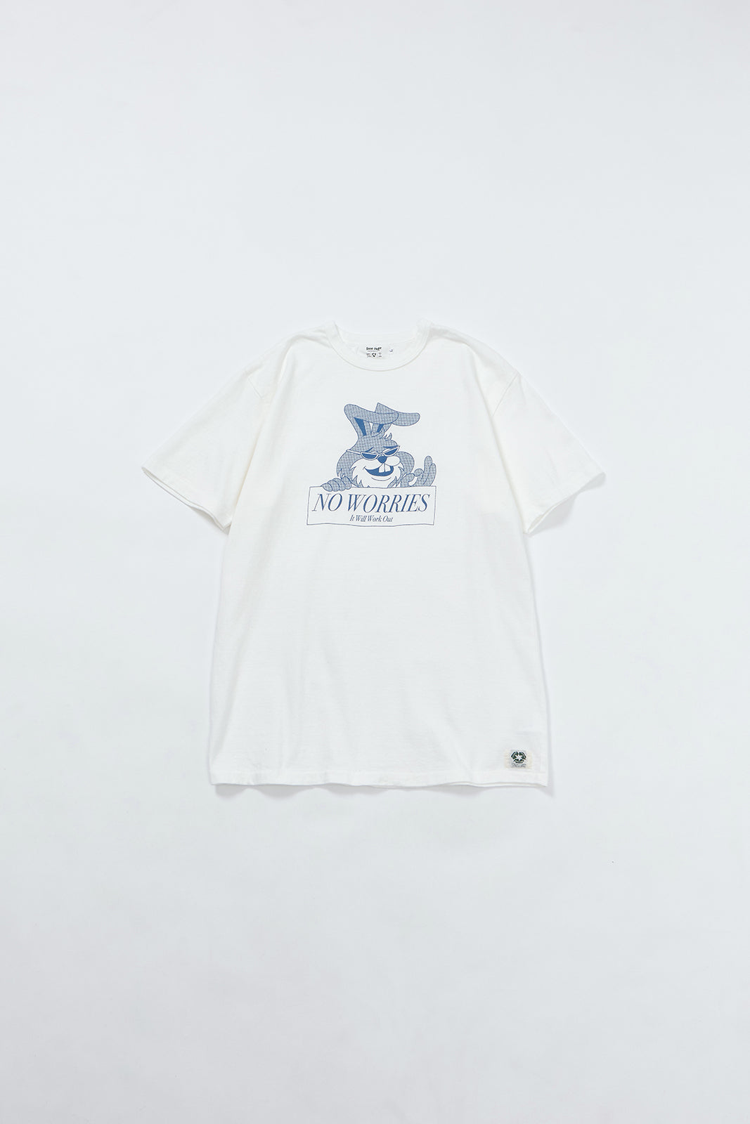 "NO WORRIES" リサイクルコットンTee