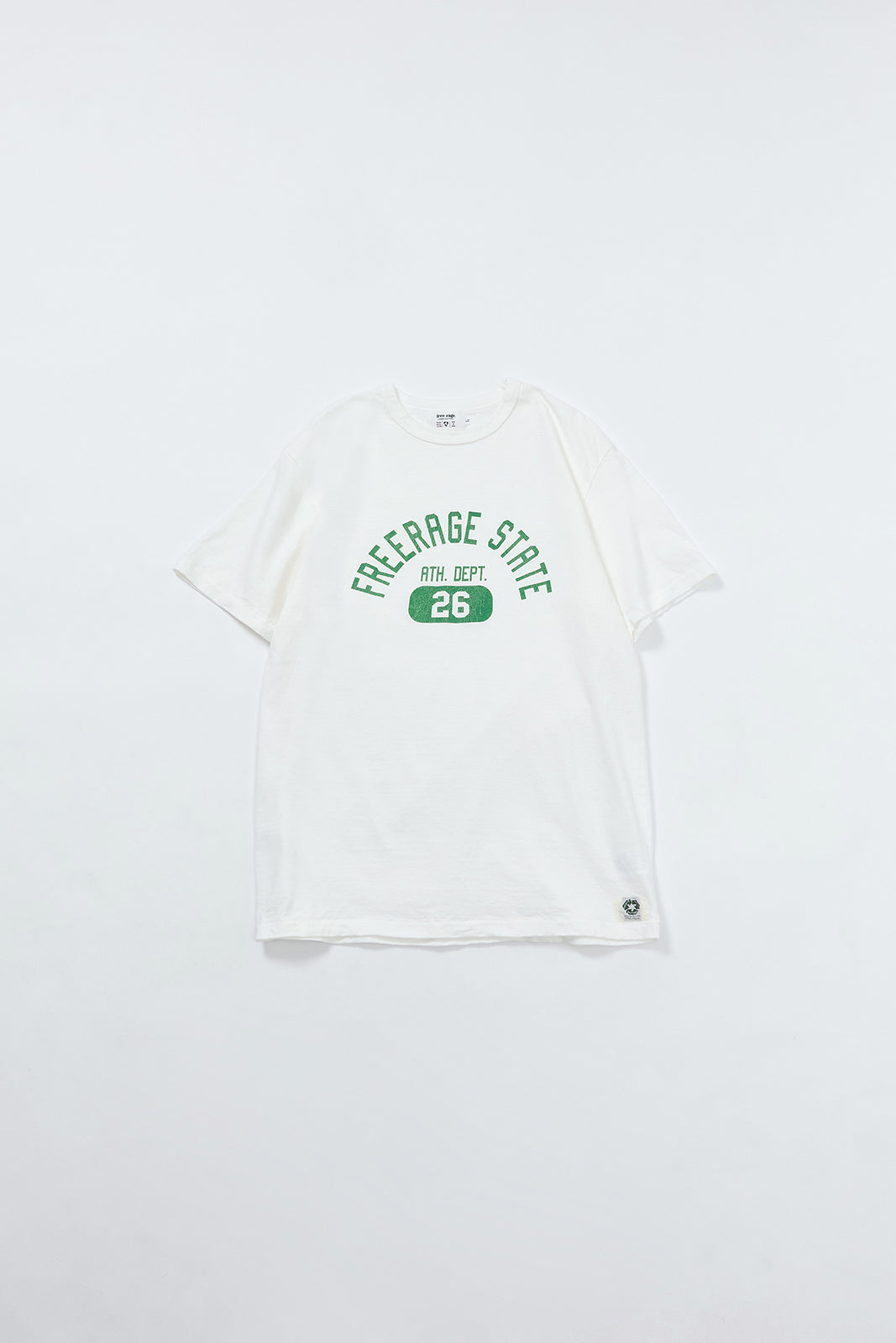 "FREERAGE STATE" リサイクルコットンTee